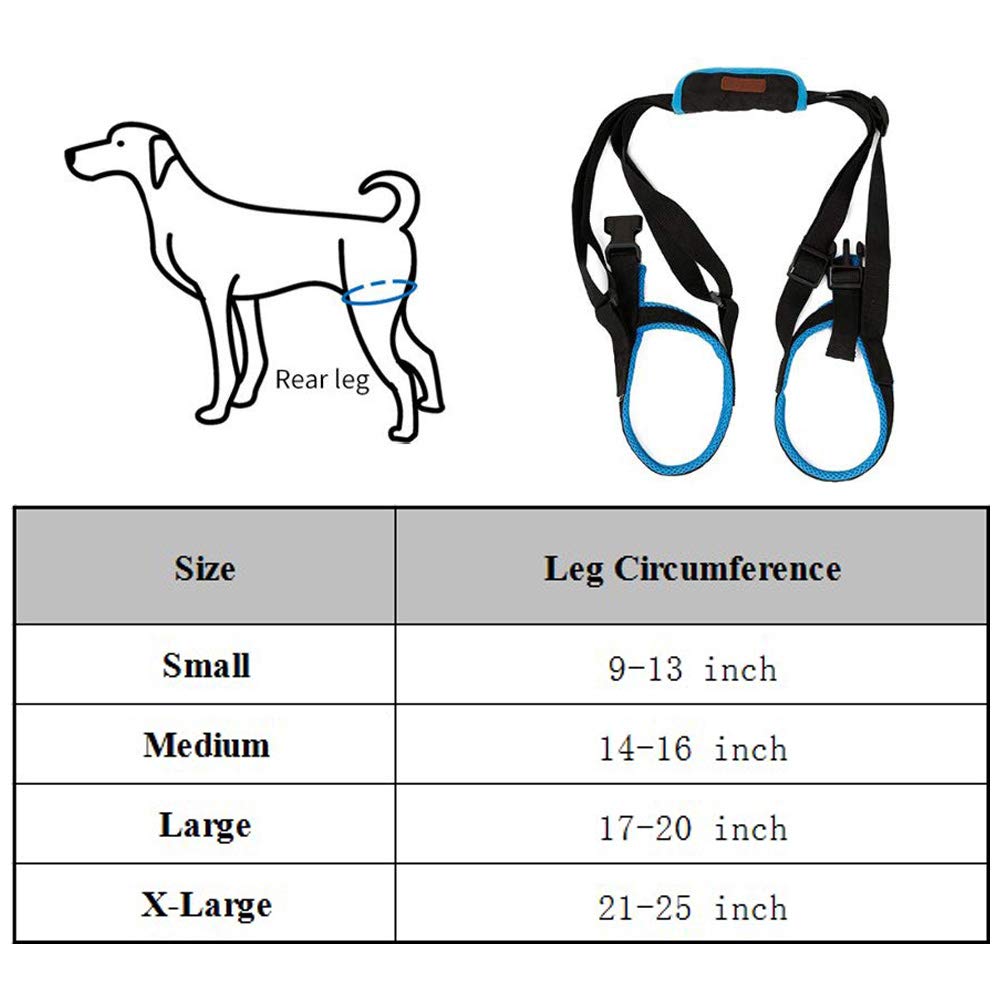 Dog Lift Harness Dog Lift Support Harness, Dog Sling For Large Dogs Hind Leg Support Soft Dog Support Harness For Back Legs, Adjustable Hip Support Harness For Senior, Disabled, Injured Dog