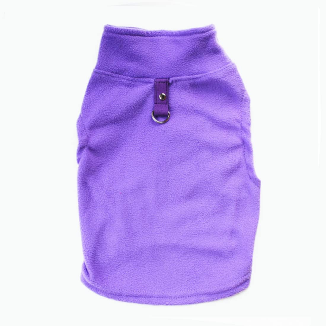 Pixriy Dog Sweater, Soft Fleece Vest With Leash Ring Pullover Jacket Winter Pet Dog Clothes For Puppy Small Dogs Cats Teddy Chihuahua Yorkshire For Christmas (Xs, Purple)