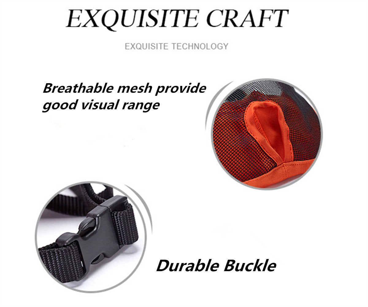 Jyhy Short Snout Dog Muzzles- Adjustable Breathable Mesh Bulldog Muzzle For Biting Chewing Licking Grooming Dog Mask,Grey M