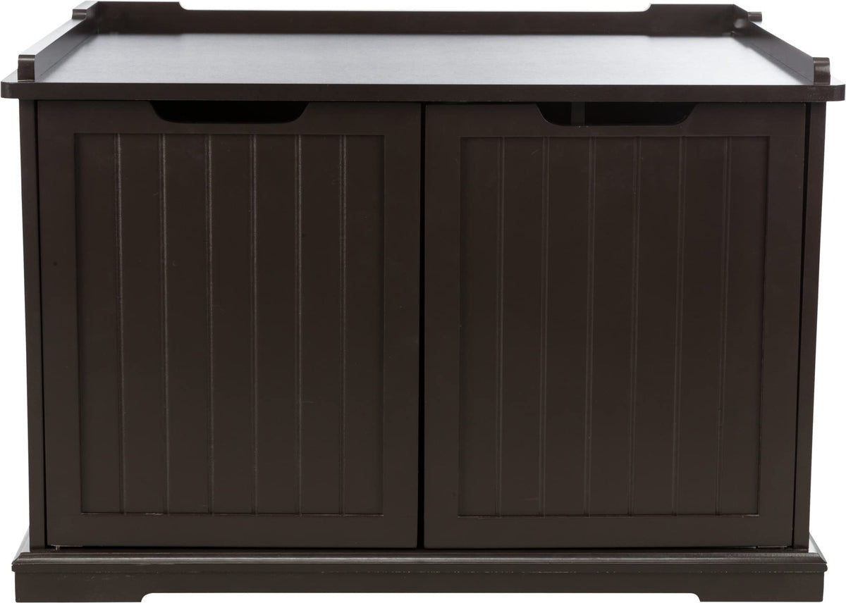 Trixie Furniture Style Xl Cat Litter Box Enclosure, Hidden Cat Washroom, Side Table Pet Home, Espresso-Brown