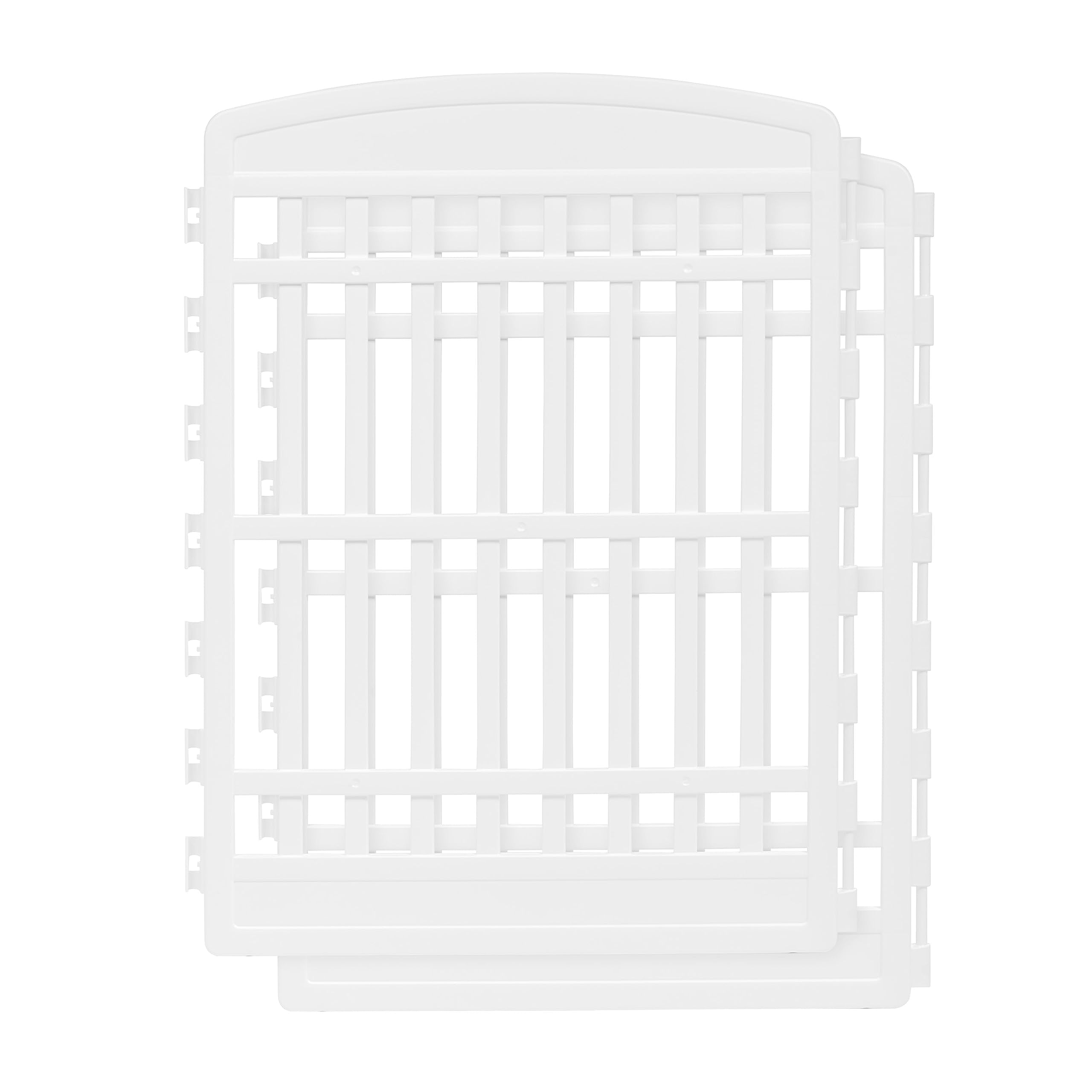IRIS USA 34 2-Panel Add-On Panels, Pet Dog Puppy Playpen, Foldable, Customizable, White