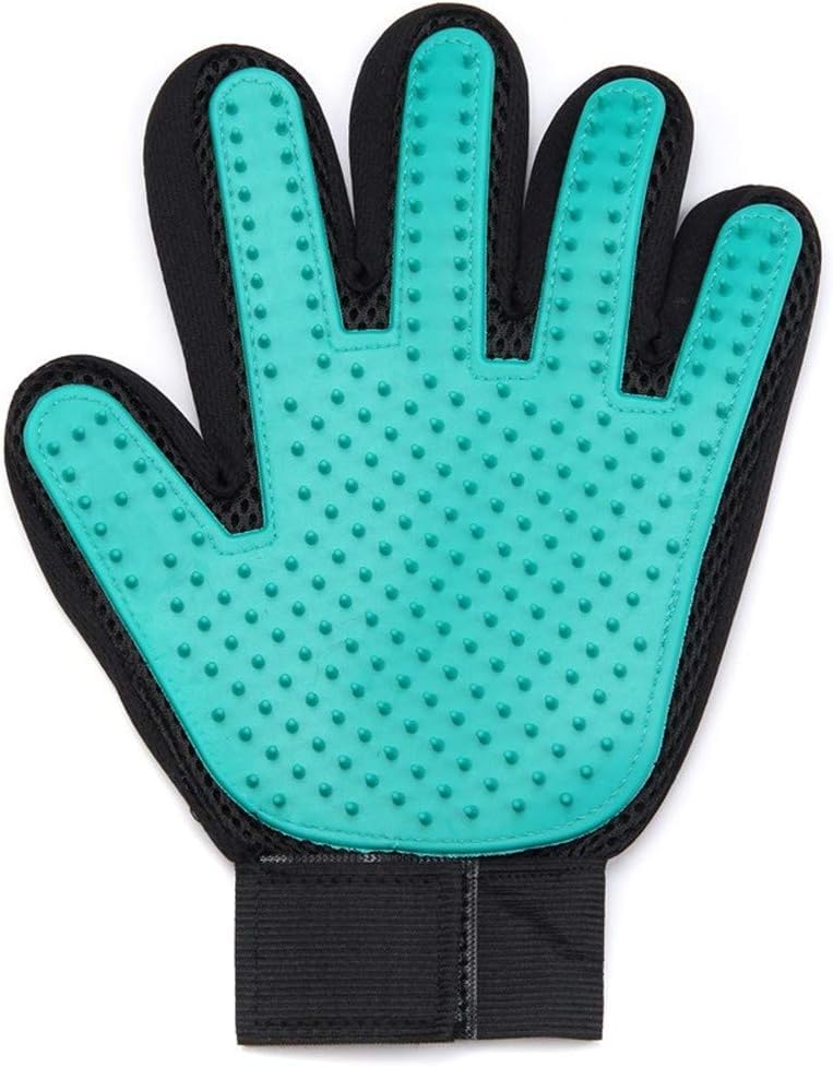 Bohobark Pet Massage Rubber Bath Glove For Dogs, Cats, Rabbit, & Hamster | Grooming Shampoo Washing Soothing Rubber Bristles Han
