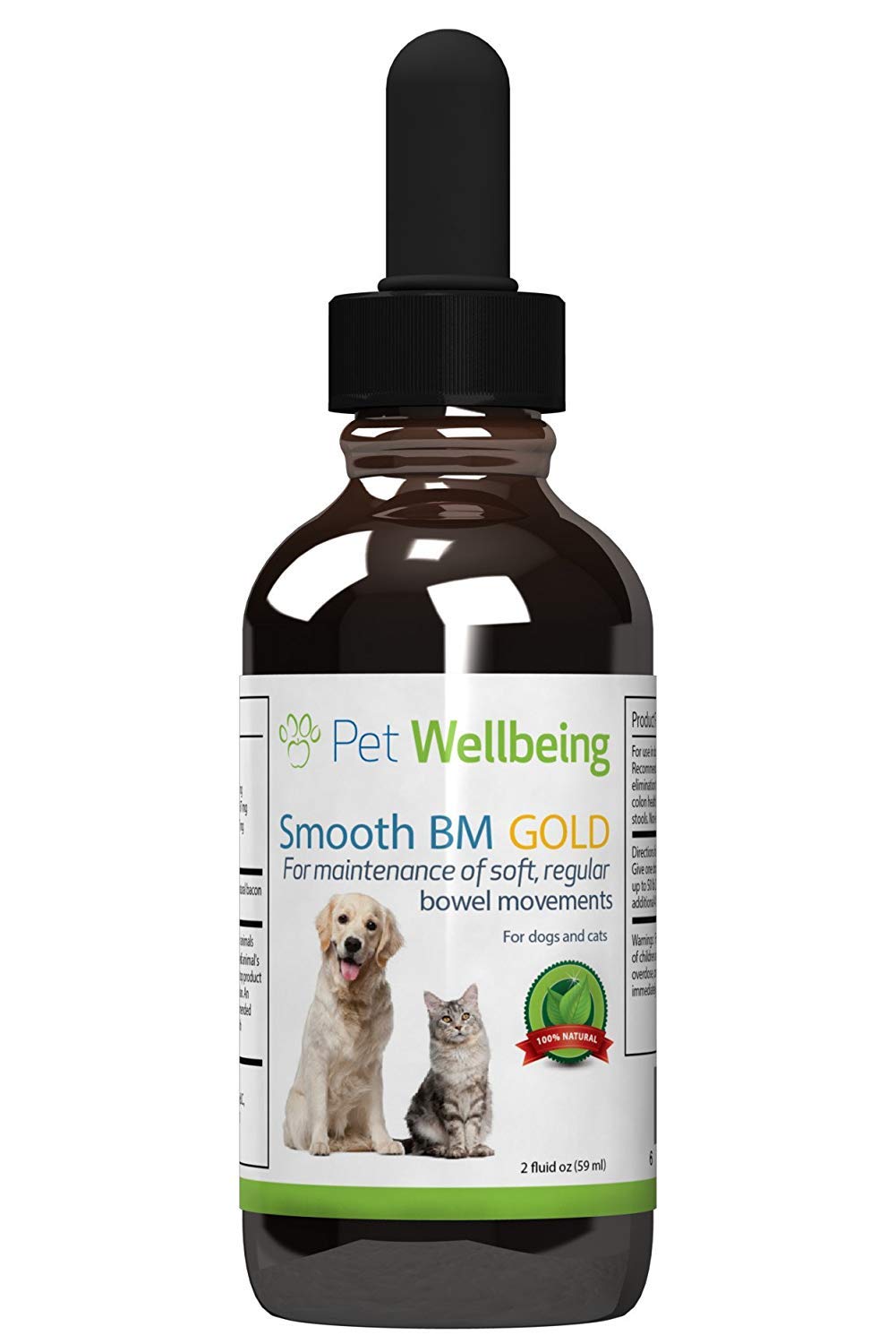 Pet Wellbeing Smooth BM Gold for Dogs - Vet-Formulated Digestive Health Support - Healthy Bowel Movements, Natural Regularity - 
