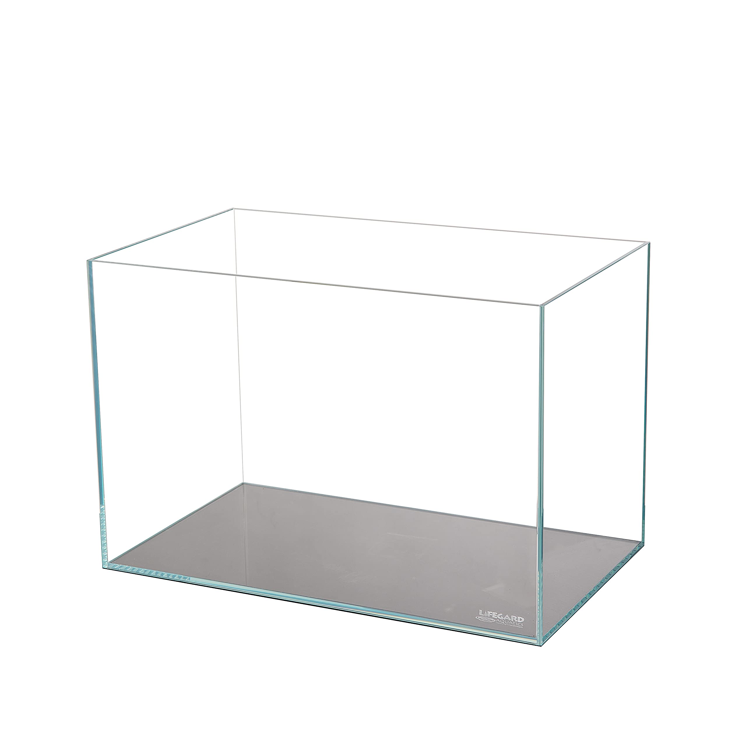 Lifegard Low Iron Ultra Clear Crystal Aquarium Tank – Rimless Glass, Beveled Edge, Rectangular Style – 5.44 Gph