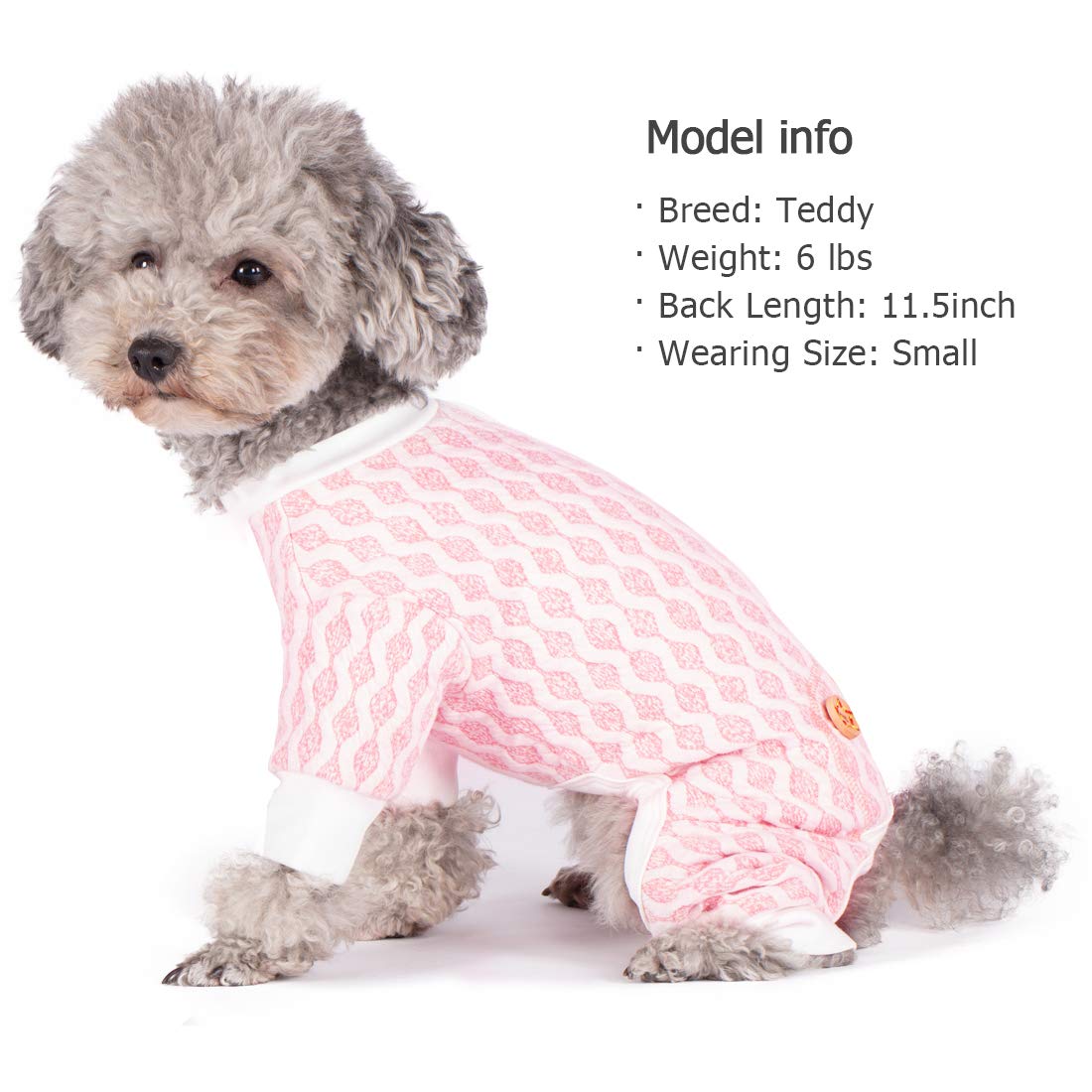 Kyeese Dog Pajamas Medium Dog Pjs Onesie 4 Legs Jumpsuits Dog Apparel