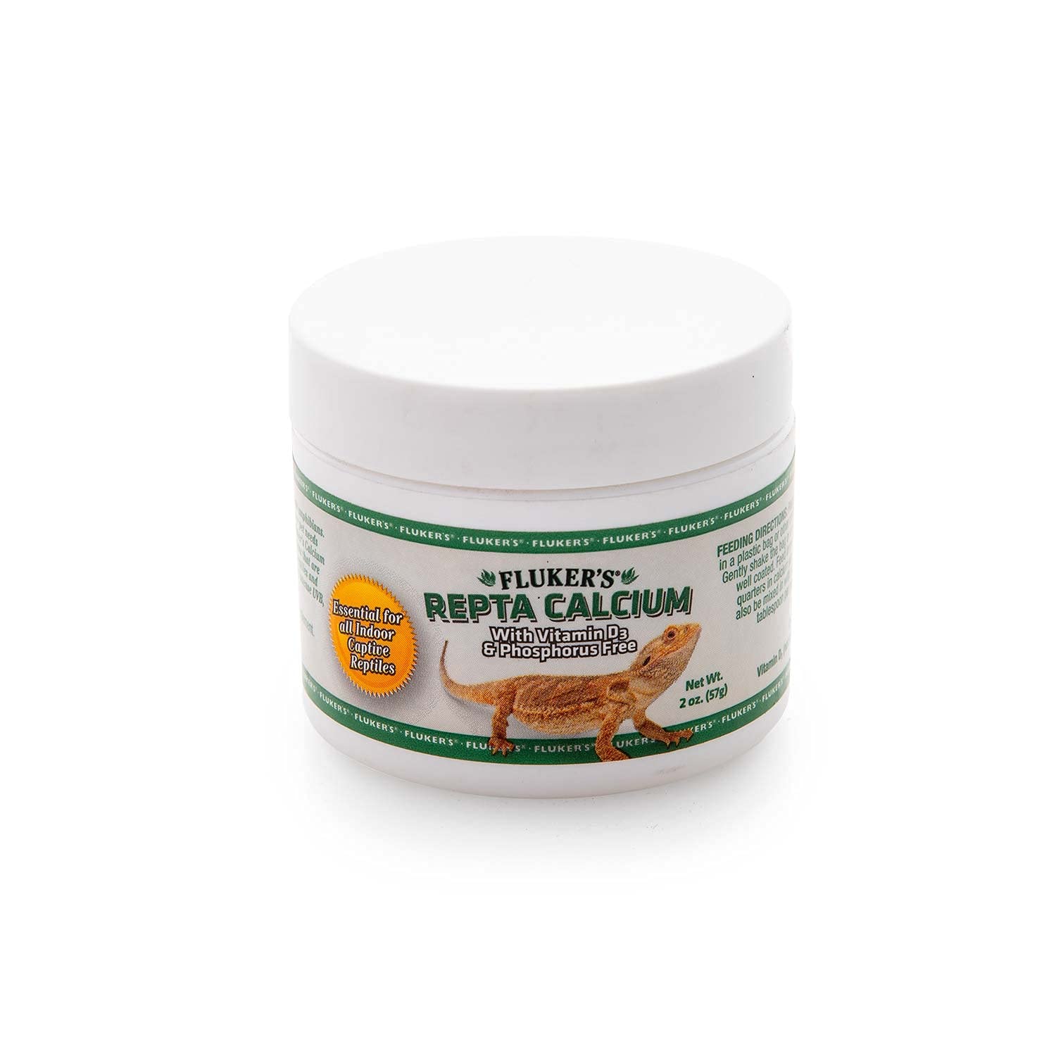 Flukers Calcium Reptile Supplement with added Vitamin D3, 2 oz.
