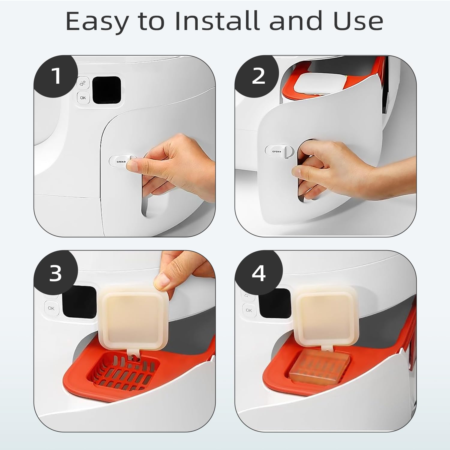 Waatoos Smelling Fresh With N50 Odor Eliminator Exclusive For Pura Max Automatic Self-Cleaning Cat Litter Box - Cat Toilet Odor