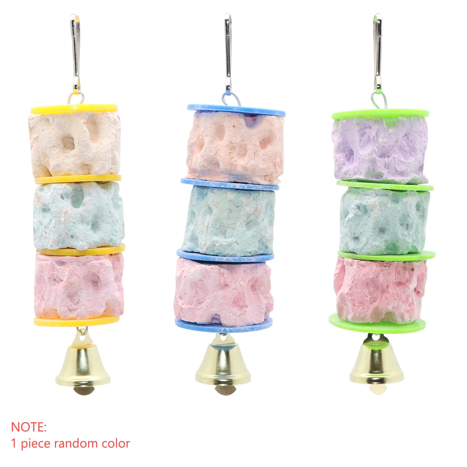 Bird Calcium Teeth Grinding Chew Treats Toy for Parrot Parakeet Cockatiel Conure Gerbil Rat Mouse Guinea Pig Chinchilla