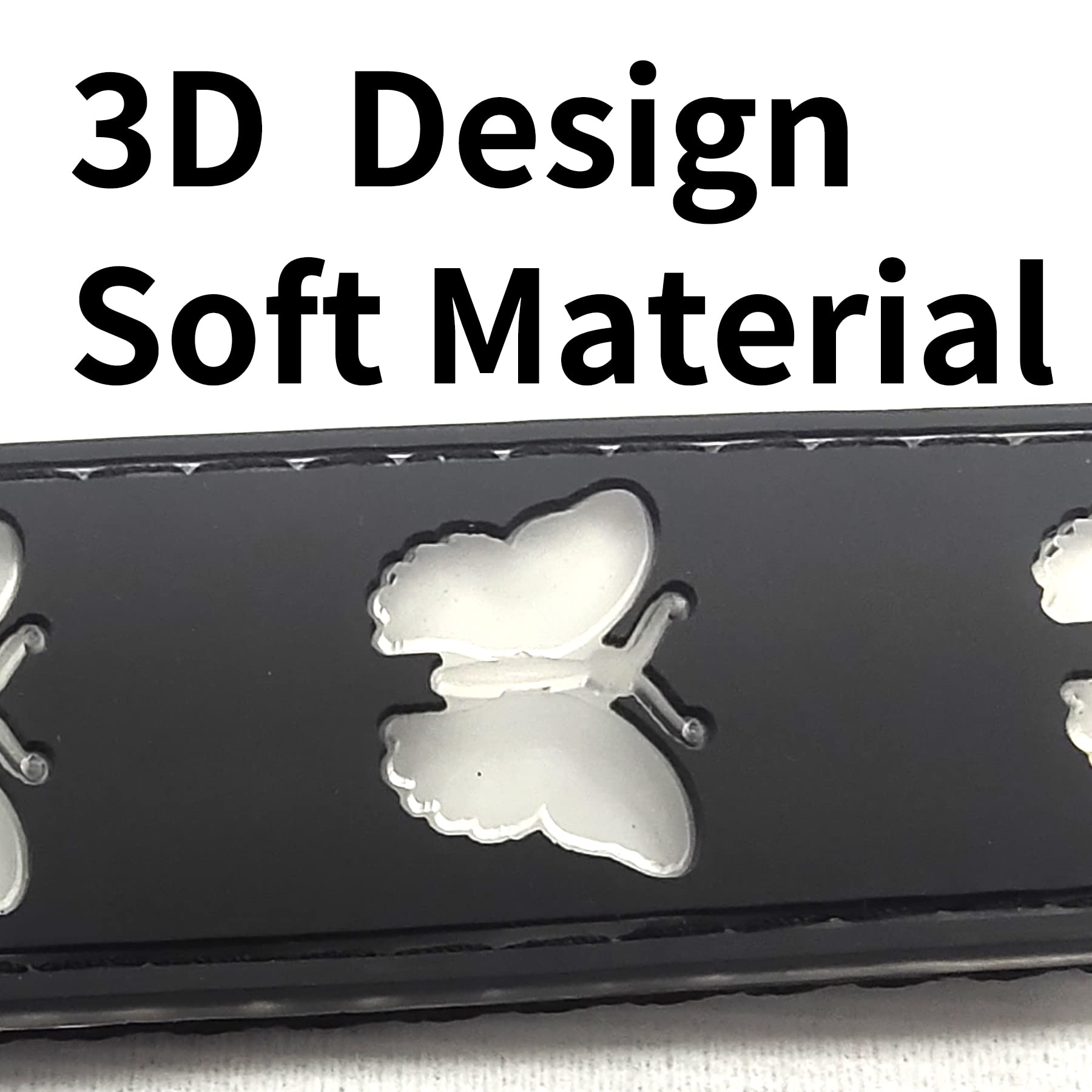 Dogled Usb-C Led Light Up Dog Collar, 3D Design Comfortable And Soft Material,Multicolored Lighting,Night Dog Collar (Bt-Blue, X