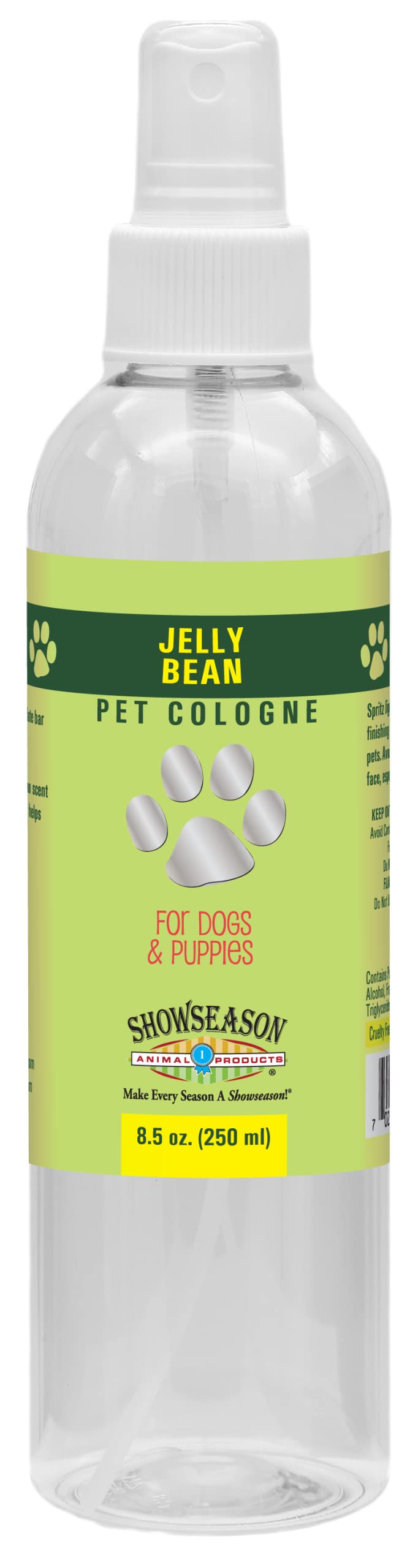Showseason Jelly Bean Dog Cologne 8.5 Oz | Dog Perfume Long Lasting | Deodorizing Spray