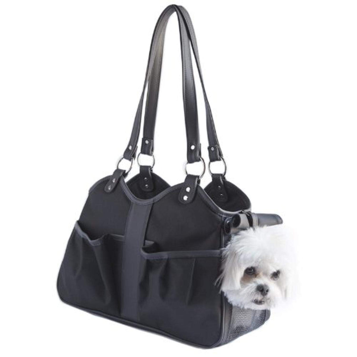 Petote Metro Classic Dog Carrier, Black Sable, Petite