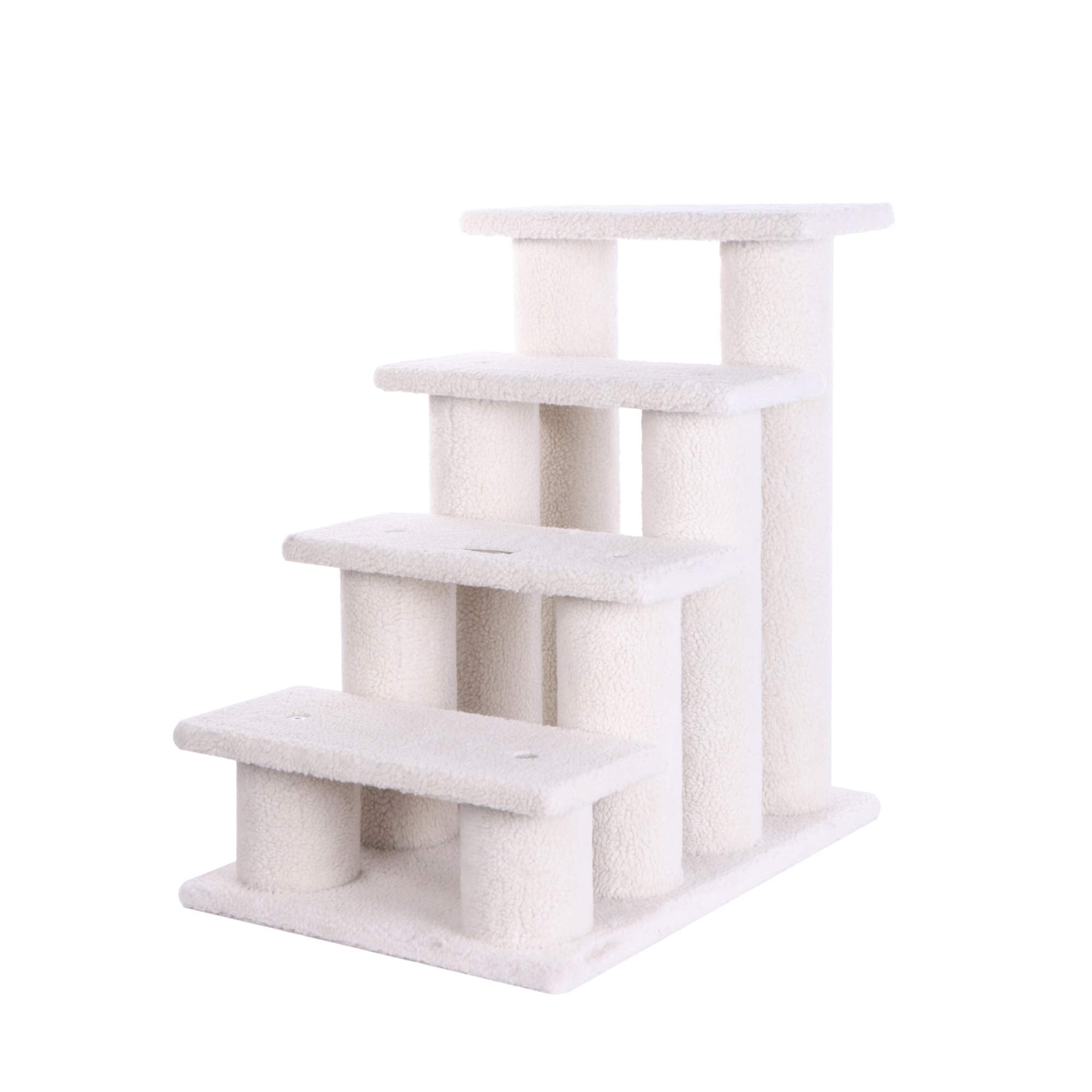 Armarkat Pet Steps, 4-steps, B4001, Ivory, 17(W)x25(D)x25(H), each platform 7 Deep