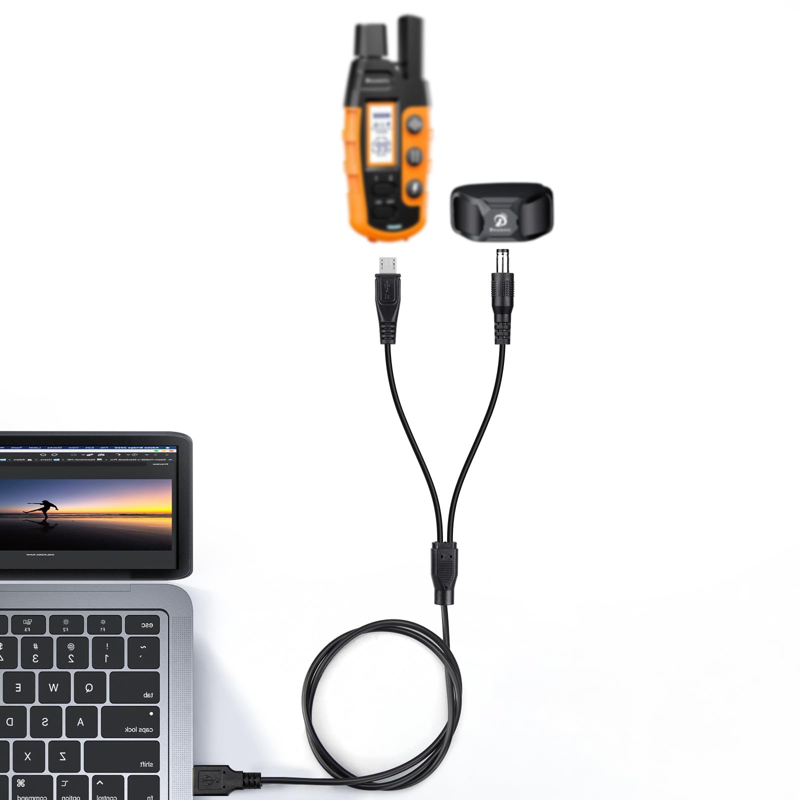 YEAOI 2-Pack 3.3 ft Charger Cord for Bousnic Dog Shock Collar RS2A RS2B - USB Charging Cable for Training Collars