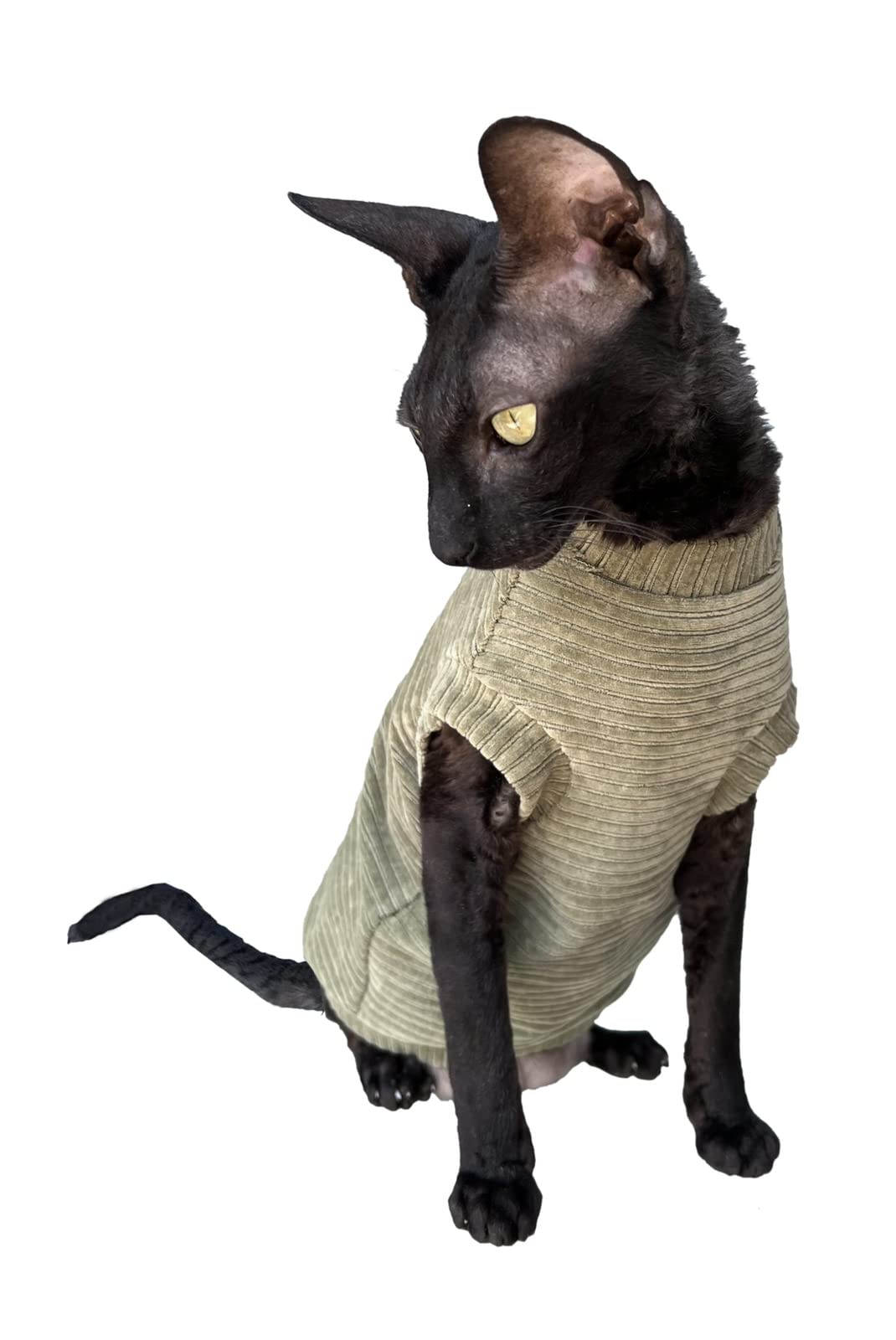 Kotomoda Hairless Cat'S T-Shirt Olives For Sphynx Cat (Small)