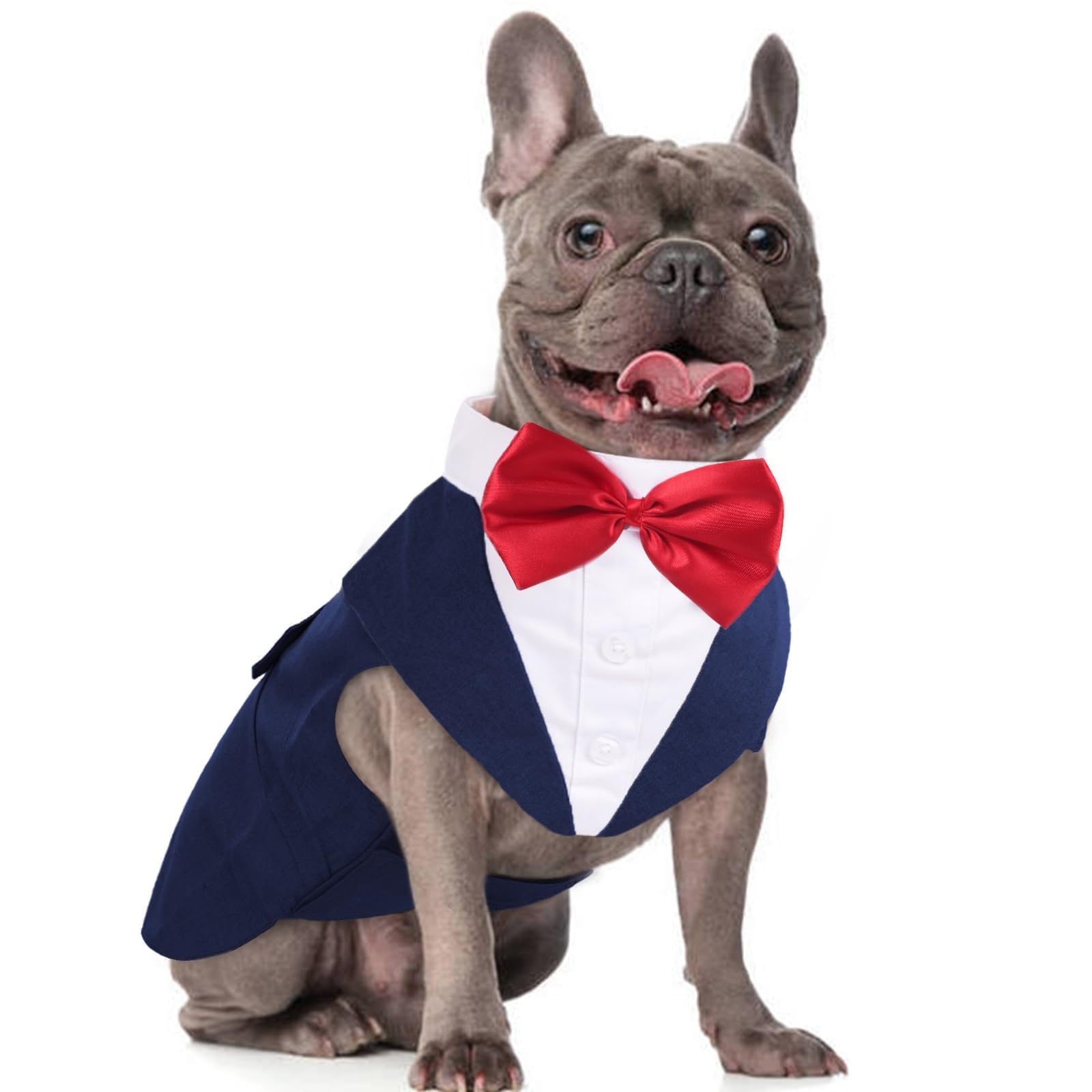 Dora Bridal Dog Tuxedo For Medium Dogs, Dog Suit And Bowtie, Formal Dogs Wedding Outfit, Pet Tuxedo And Bandana Set Valentines B