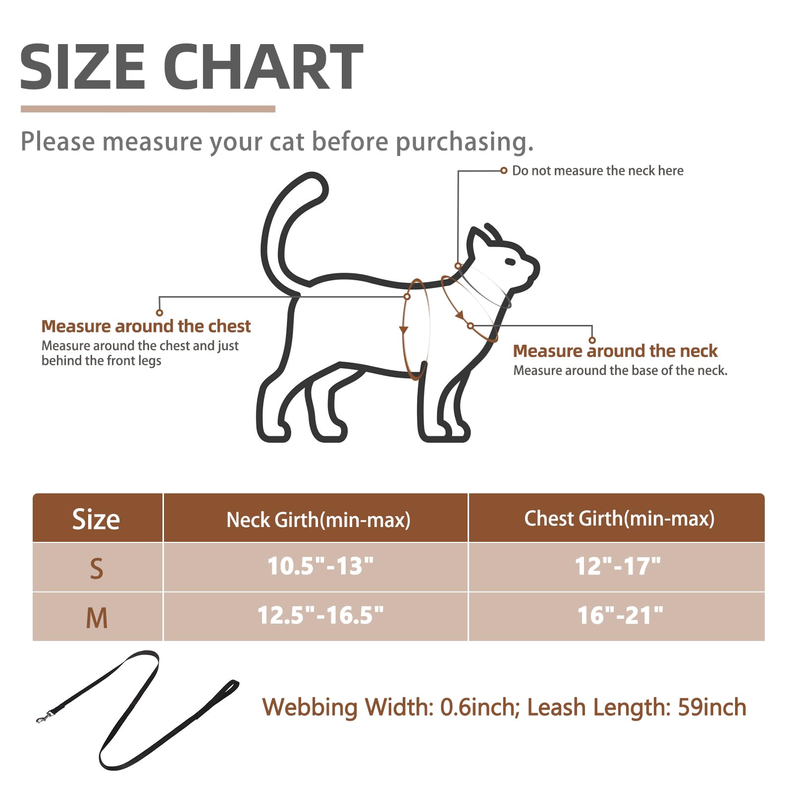 Pupteck Tactical Cat Harness And Leash Set Escape Proof, Adjustable Reflective Kitten Jacket Easy Control, Pet Vest Harness For