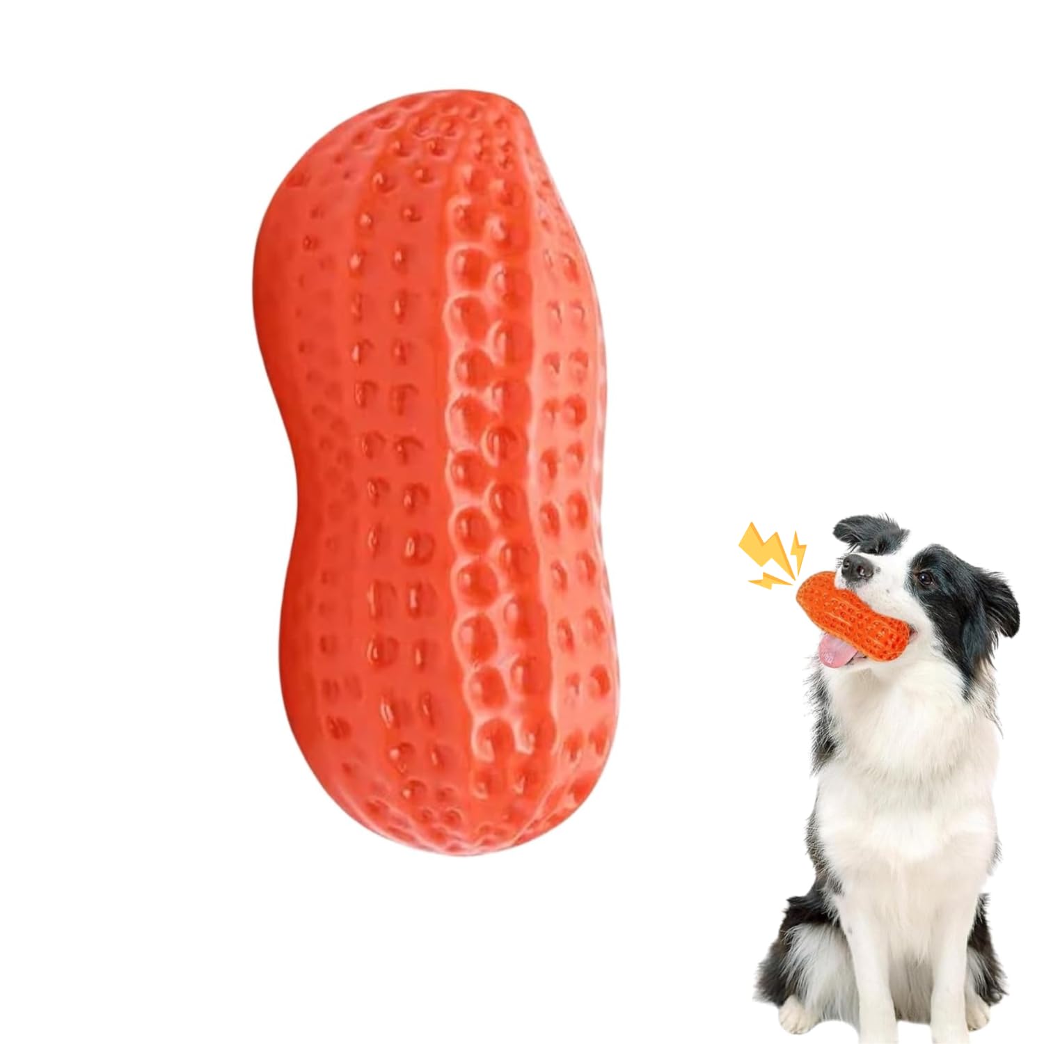 Paw N Pet Ground Nut Dog Toy  Durable Rubber Groundnut Chew Toy For Dogs, Interactive, NonToxic, Teeth Cleaning, Fun Play, Anx
