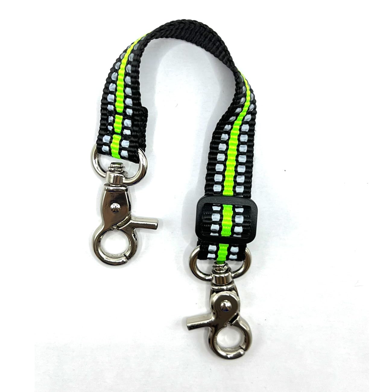 Adjustable Backup Safety Clip For Small Dog Collar, Prong Collar For Mini Dogs, Double Ended Gentle Slip Collar For Dog Harness