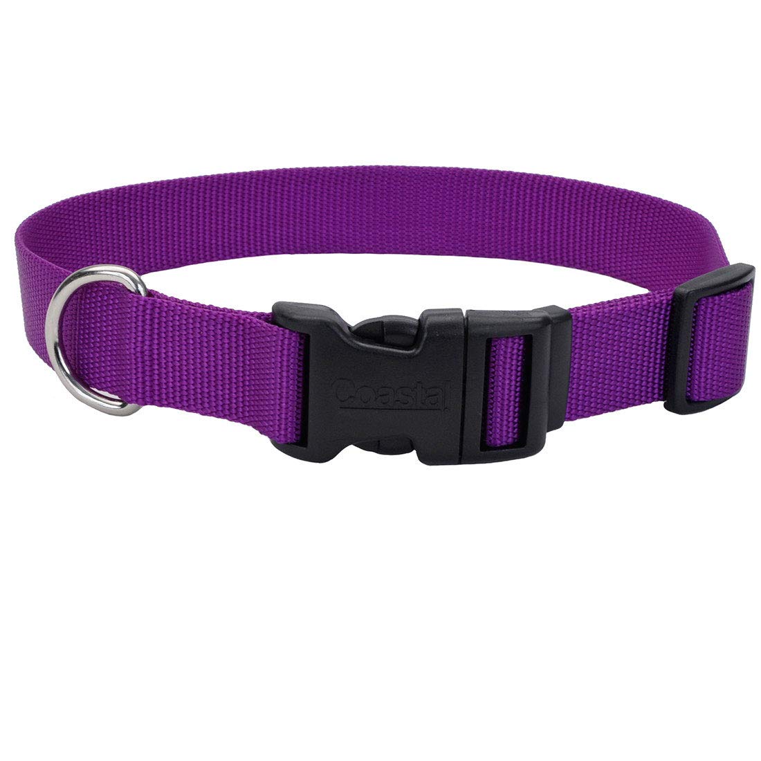 Coastal Pet Products Dcp6301Pur 3/8-Inch Nylon Adjustable Dog Collar, X-Small, Purple