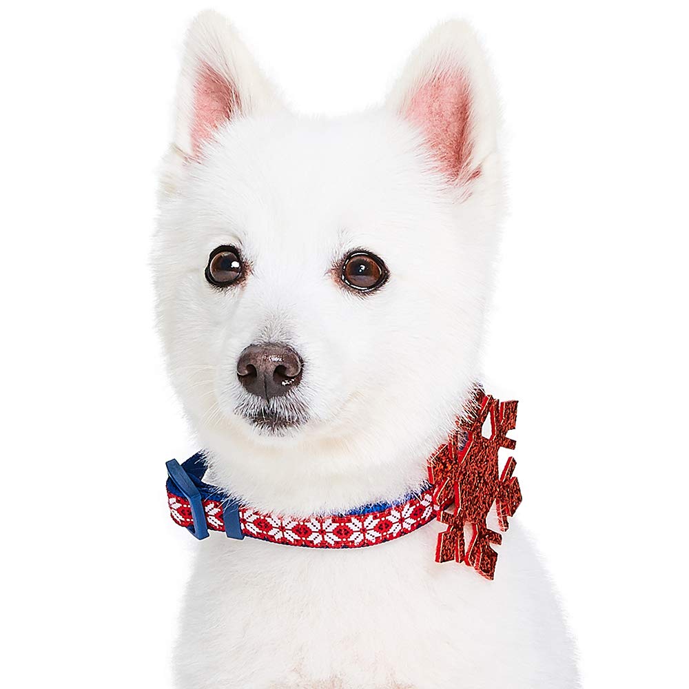 Blueberry Pet Stylish Christmas Collar For Large Dogs, 18-26'' Neck