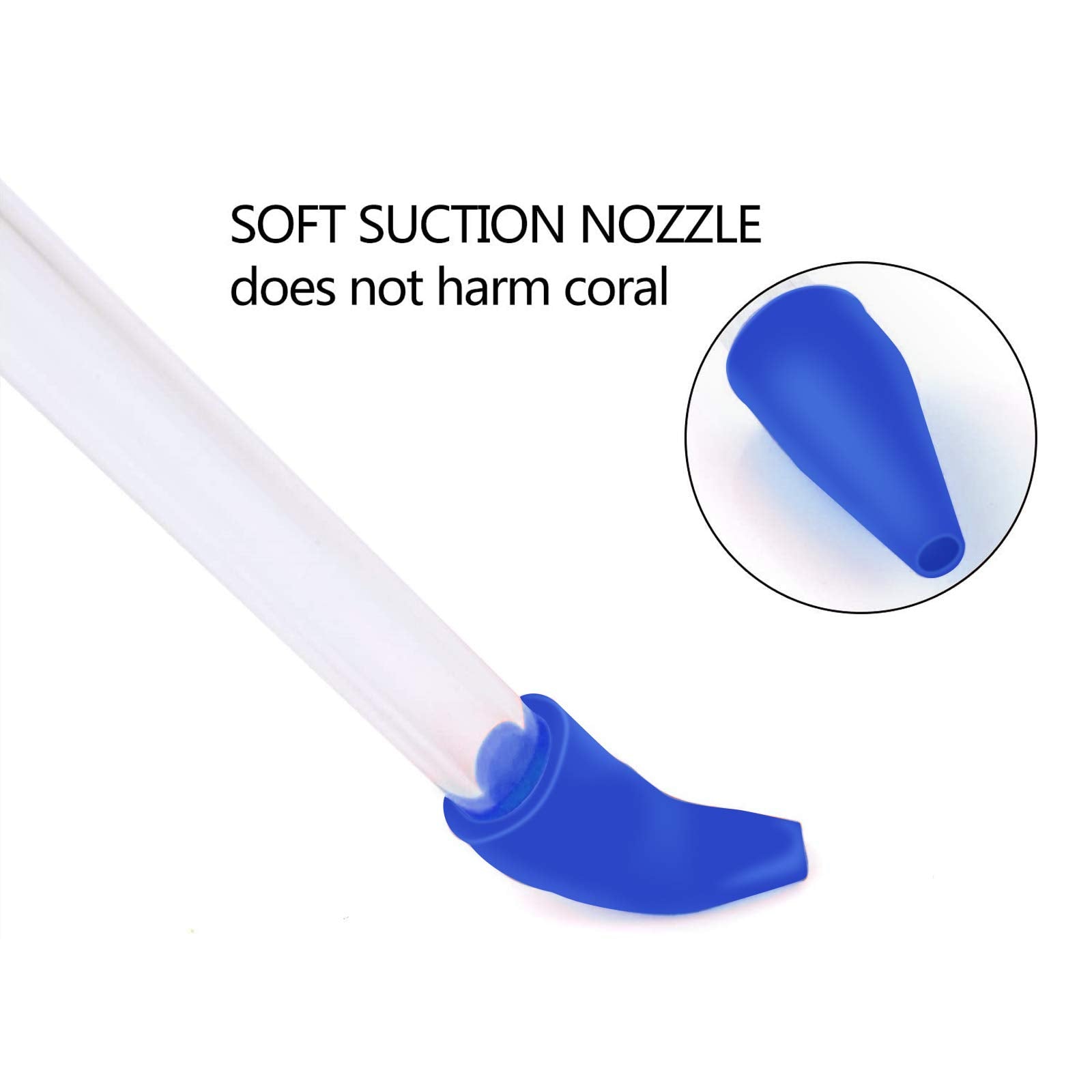 Aquarium Choice Coral Feeder Long Syringe Tube Liquid Fertilizer Feeder SPS HPS Marine Reef Coral Feeder Tool Fish Excreta Clean