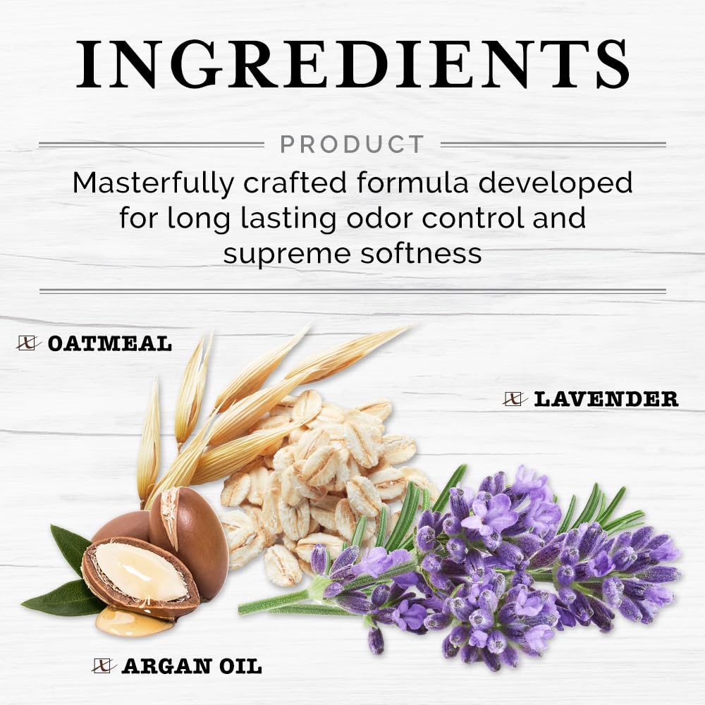 5-in-1 Dog & Pet Deodorizer Spray, Odor Control & Detangling - Fresh Lavender scent with Oatmeal & Aloe for coat health & shine.