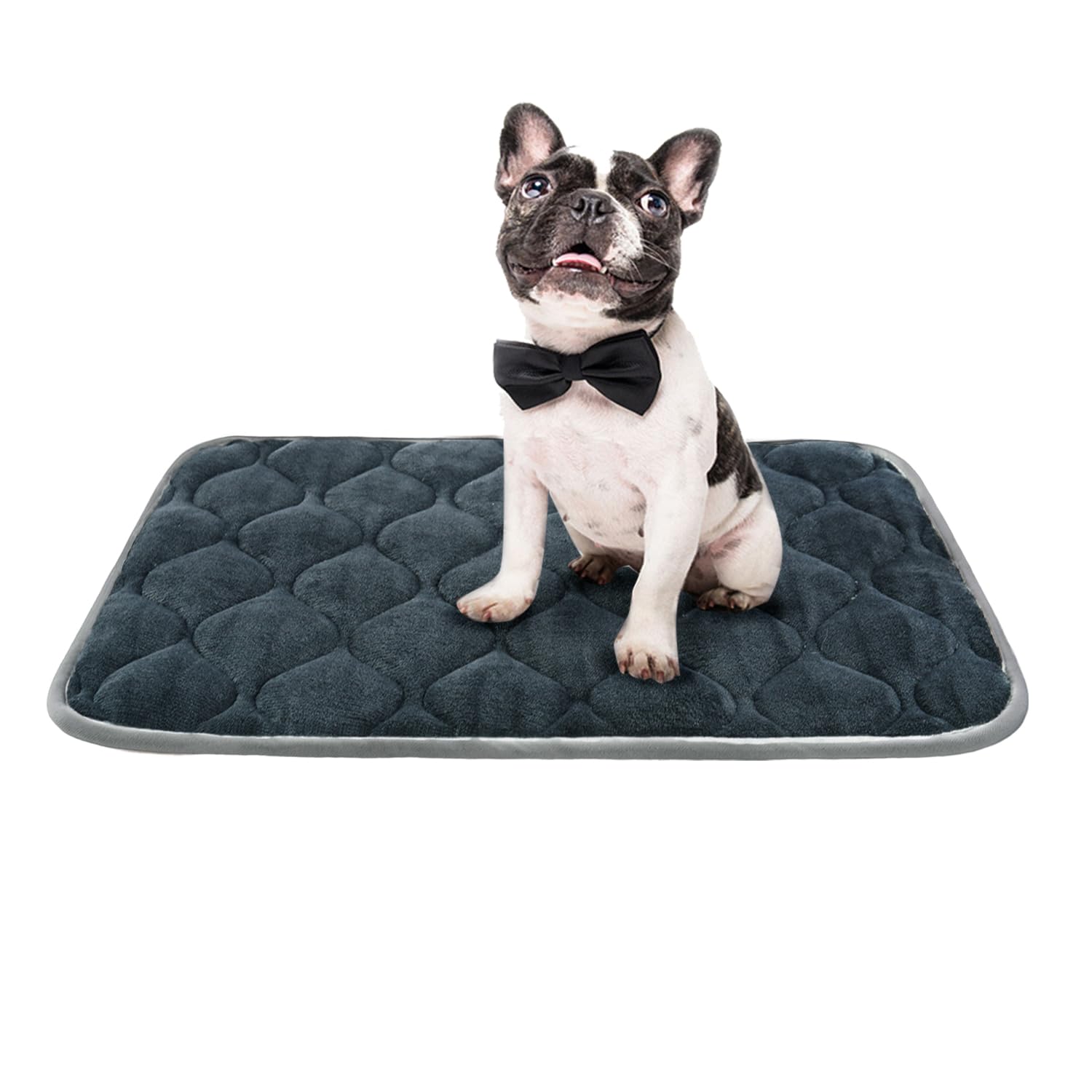 Furrybaby Dog Bed Mat Soft Crate Mat With Anti-Slip Bottom Machine Washable Pet Mattress For Dog Sleeping (M 30X19'', Grey Mat)