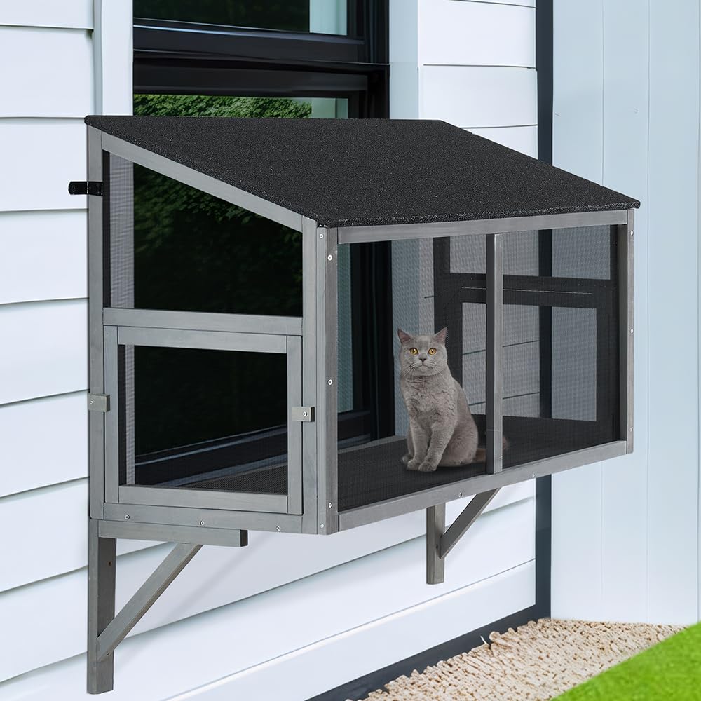 Beenbkks Outdoor Cat Tunnel, Extendable Passage Connect Home To Outdoor Cat Catio Enclosure House, 45 Safe Tunnel Walkway For In