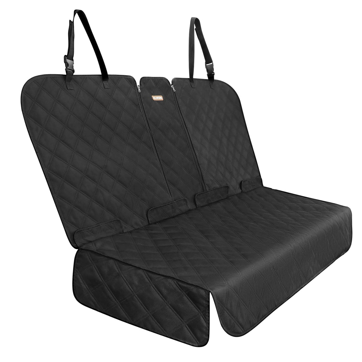 ALLANSING Back Seat Cover 60/40 Split Bench for Cars,Trucks,SUVs - Waterproof Easy Cleanup Car Seat Protector Great for Messy Ki