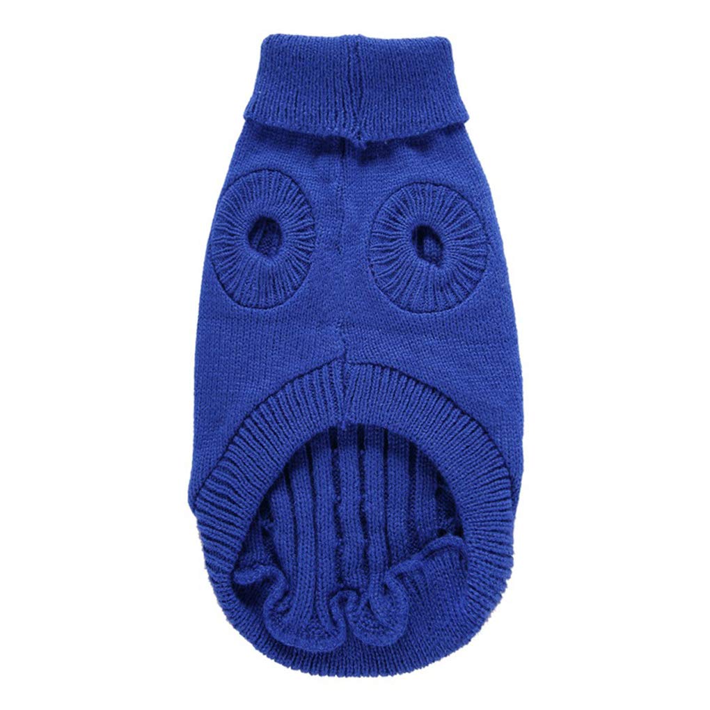 Dog Sweater, Warm Pet Sweater, Dog Sweaters For Small Dogs Medium Dogs Large Dogs, Cute Knitted Classic Cat Sweater Dog Clothes Coat For Girls Boys Dog Puppy Cat (Xx-Small, Dark Blue)