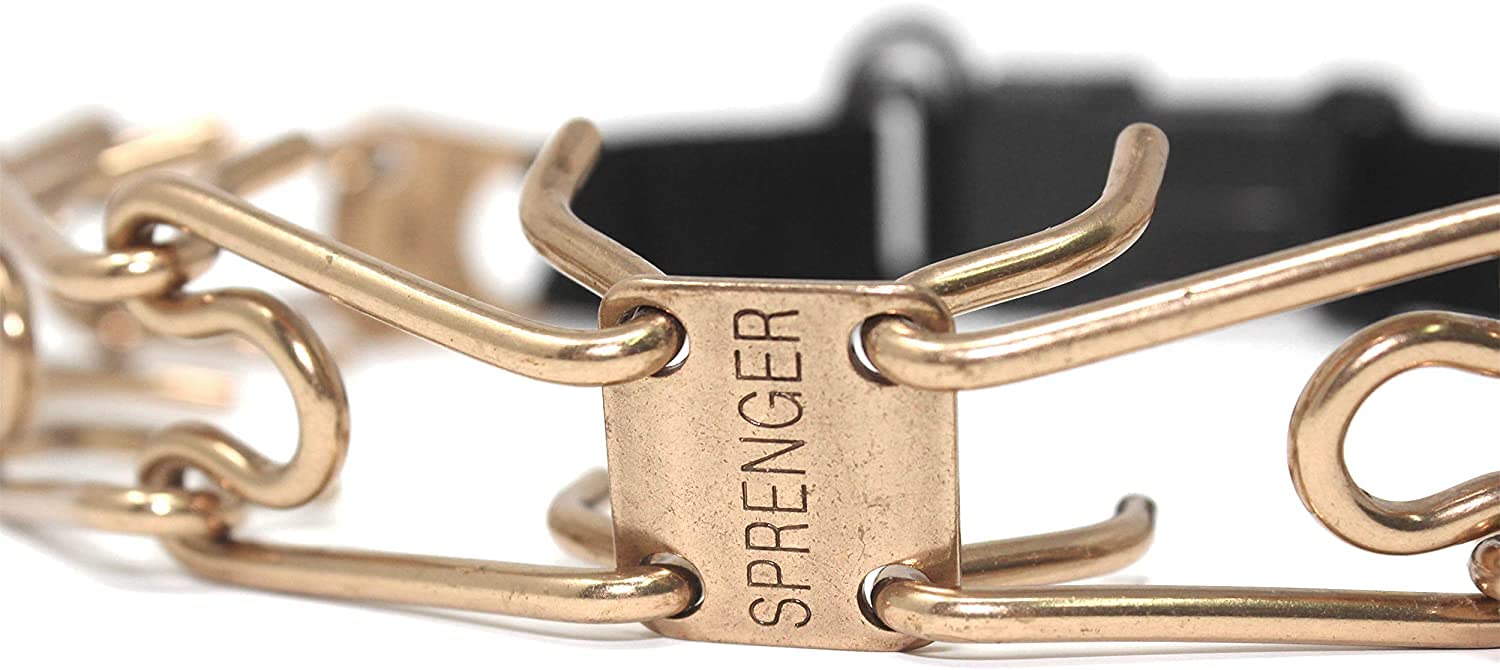 Herm Sprenger Curogan Collar Dog Training Collar With Quick Release Buckle Ultra-Plus Pet Rounded Collar Hypoallergenic Nickel Free No-Pull Collar For Dogs Made In Germany 2.25Mm X 16In Small
