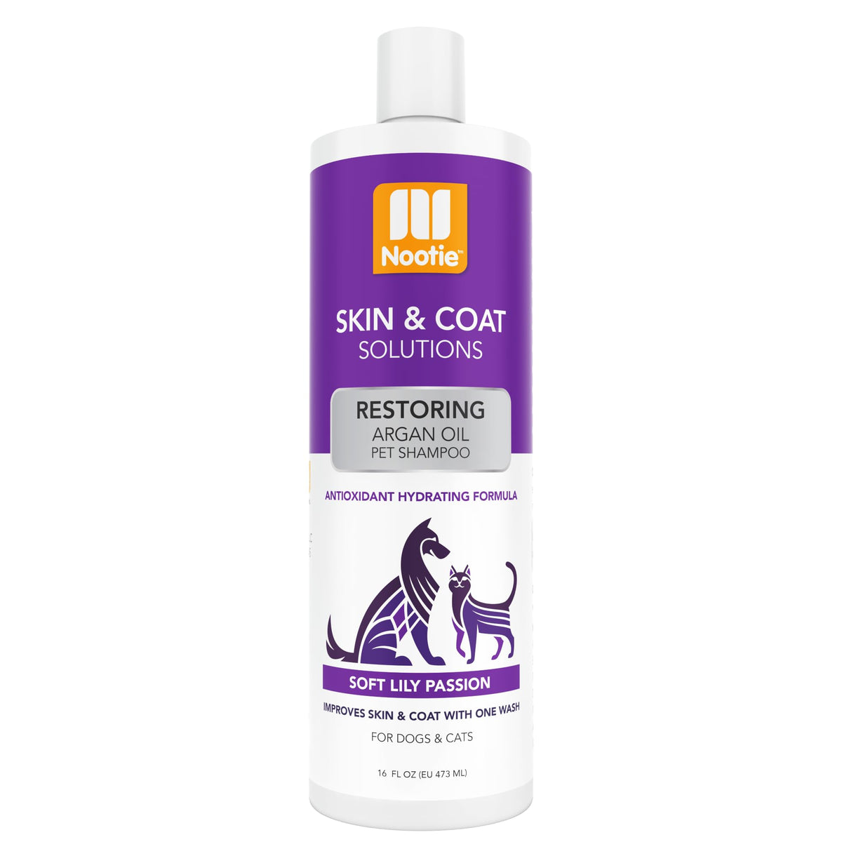 Nootie - Pet Shampoo For Sensitive Skin - Revitalizes Dry Skin & Coat - Natural Ingredients - Soap, Paraben & Sulfate Free - Cle