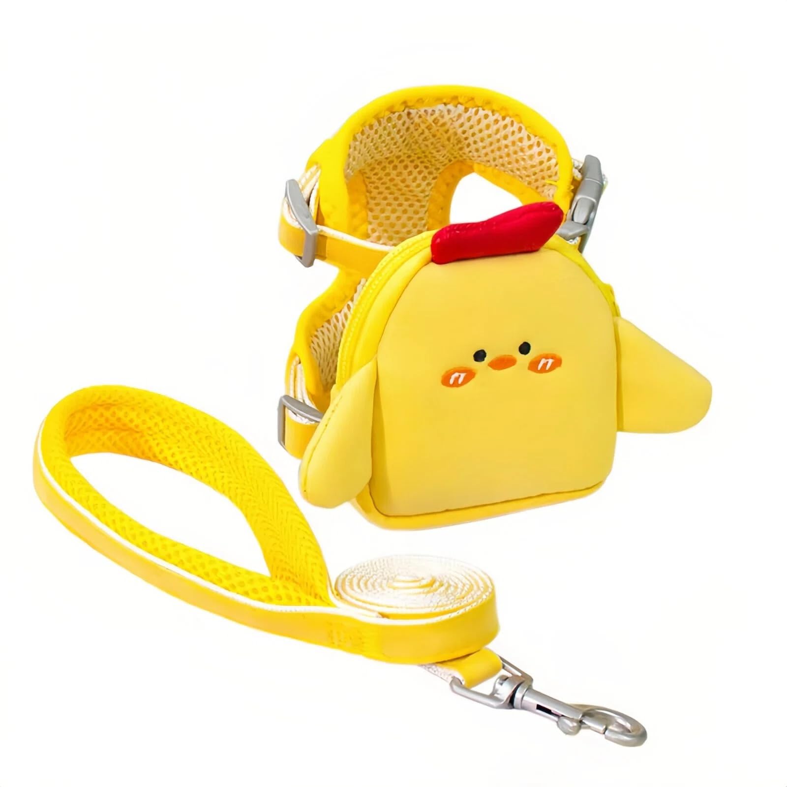 Dog Harness and Leash Set-No Pull No Choke Pet Harness for All Weather Lightweight Adjustable Cat Harness Breathable Soft Mesh D