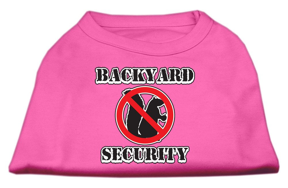 Mirage Pet Products 12-Inch Backyard Security Screen Print Shirts, Medium, Bright Pink