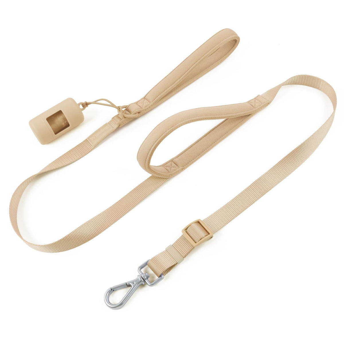 Wisedog Durable Two Handle Dog Leash: Dog Leash Heavy Duty With Dual Soft Padded Handles, Adjustable Length As Short Leash For M