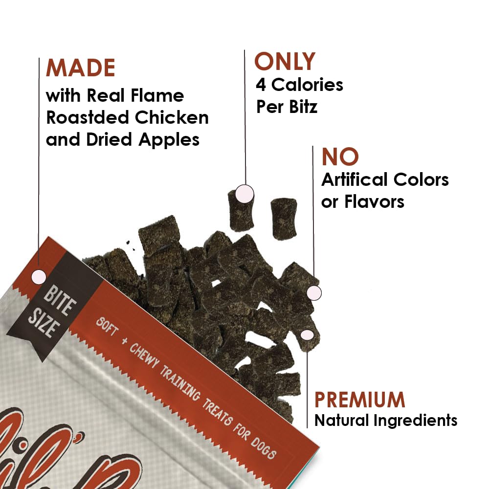 Lil Bitz Training Treats for Dogs and Cats (1 Pack, All Dog Sizes - Hickory Smoked Beef)