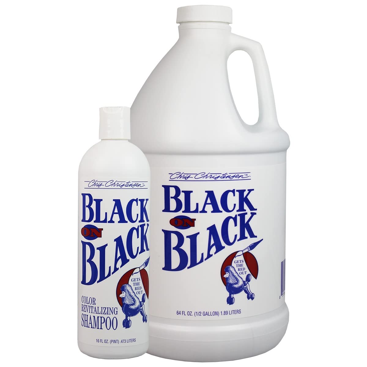 Chris Christensen Black On Black Color Revitalizing Dog Shampoo, Groom Like A Professional, Restores Black Coats, Not A Dye, Lasts Up To 4 Weeks, Made In The Usa, 64 Oz