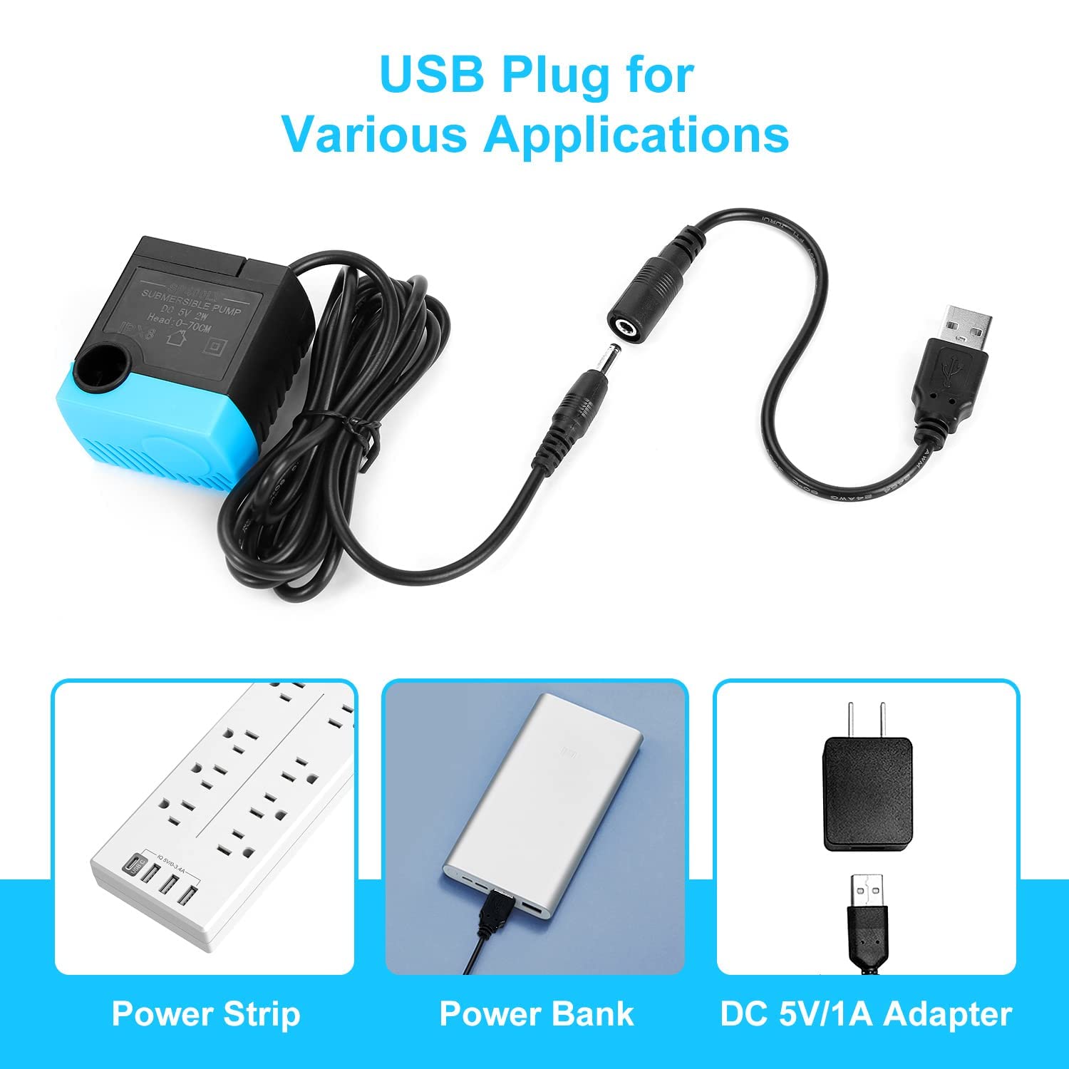 Sanklev Sp-400Lv Cat Water Fountain Pump,Usb Replacement Pump For Pet Drinking Fountains Compatible With Ceramic, Butterfly,Stai