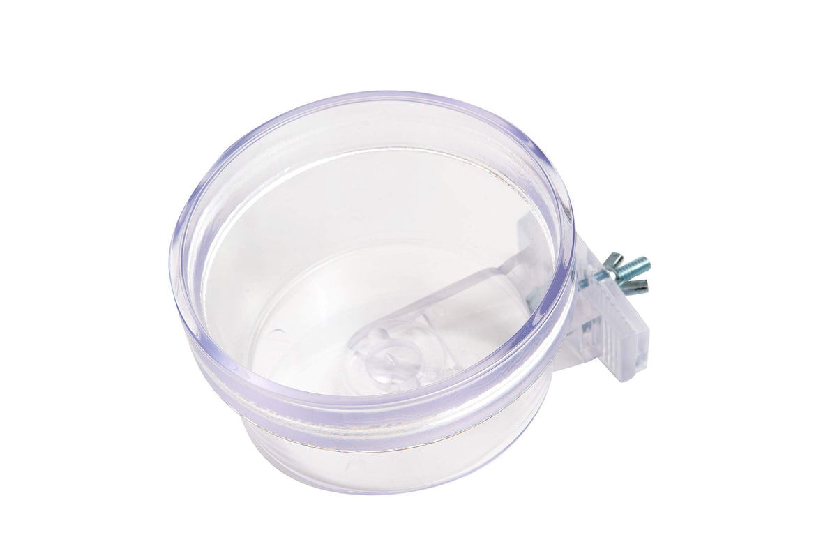 Lixit Quick Lock Removable Cage Bowls For Rabbits, Birds, Dogs, Cats, Gunea Pigs And Other Small Animals. (20Oz, Clear)