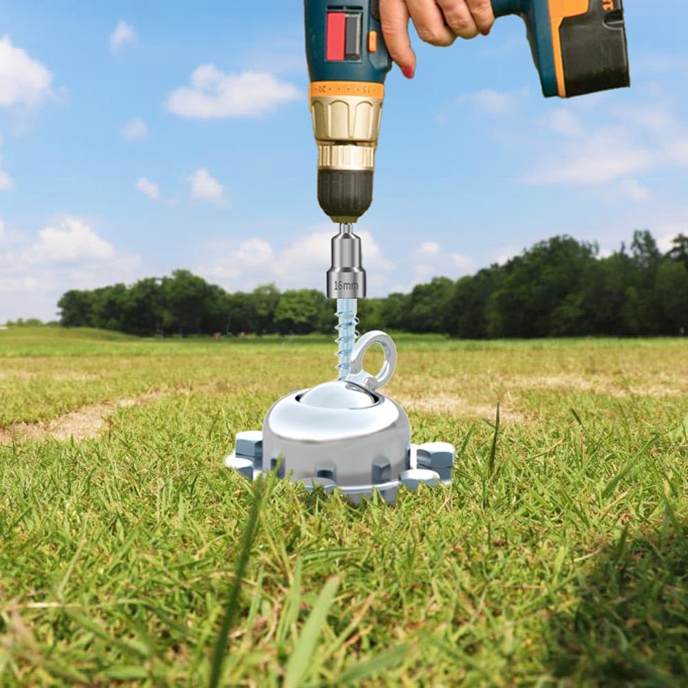 360° Swivel Dog Tie Out Cable And Stake - 2025 Upgrad Stainless Steel Dog Stake Dog Anchor For Small To Large Dogs - No Tangle Reflective Dog Run Cable For Yard (Silver, Stake With 20 Ft Cable)