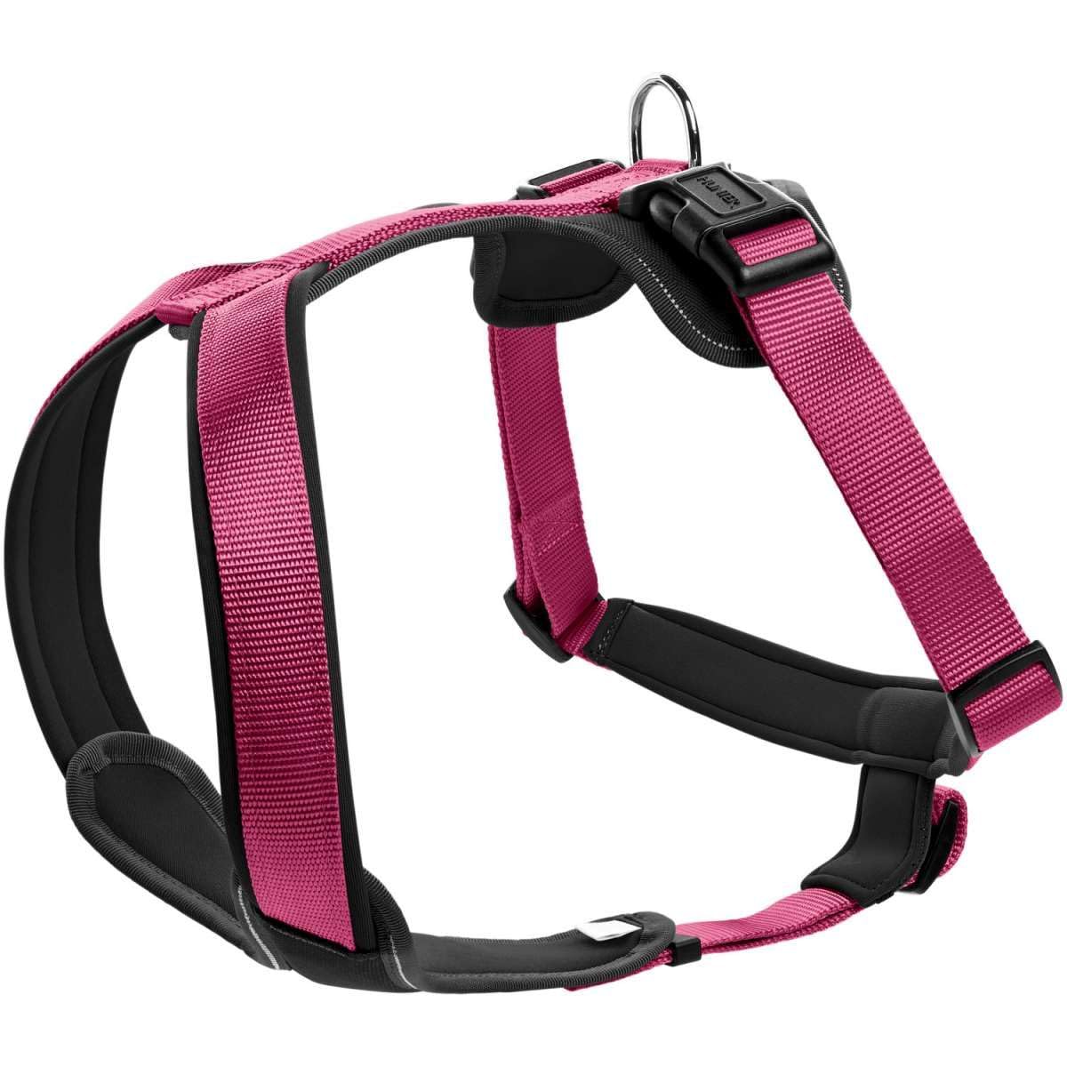 Hunter Neoprene Dog Harness, Large, Raspberry/Black