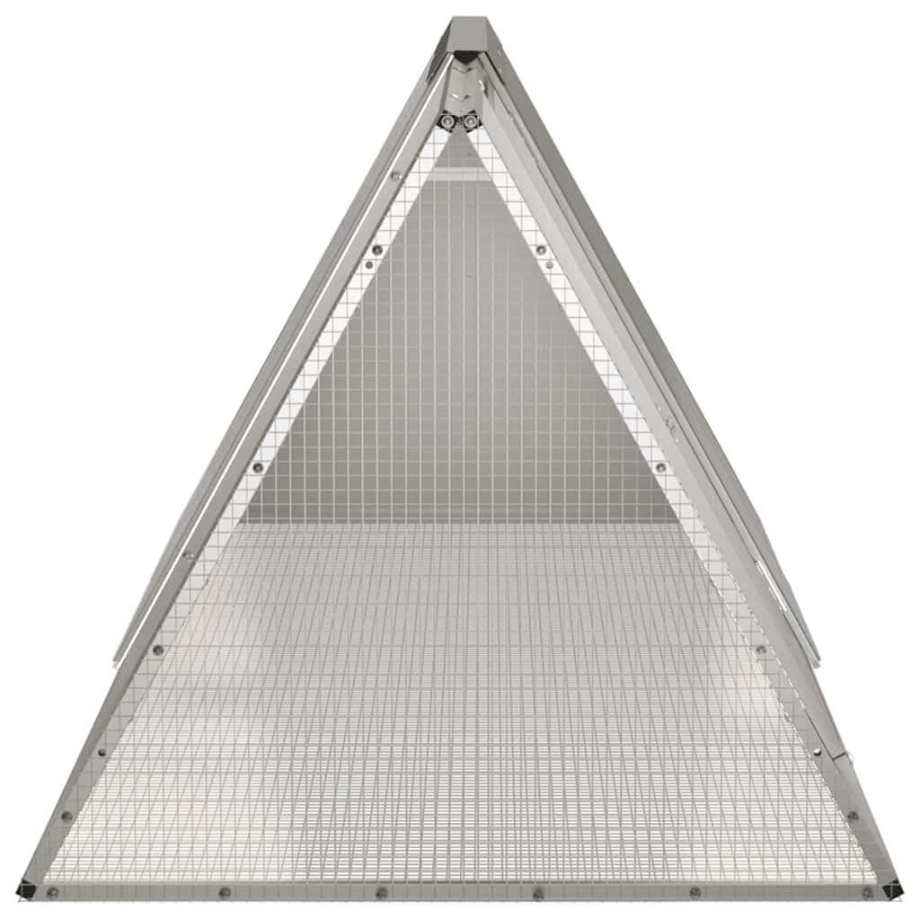 vidaXL Galvanized Steel Rabbit Cage with Lockable Latch System - Durable and Ventilated Design - Ideal for Playing, Exercising a