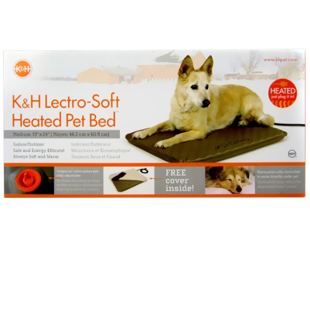 K&H Pet Products Lectro-Soft™ Heated Dog Pad With Cover Size: Medium (24' L X 19' W)
