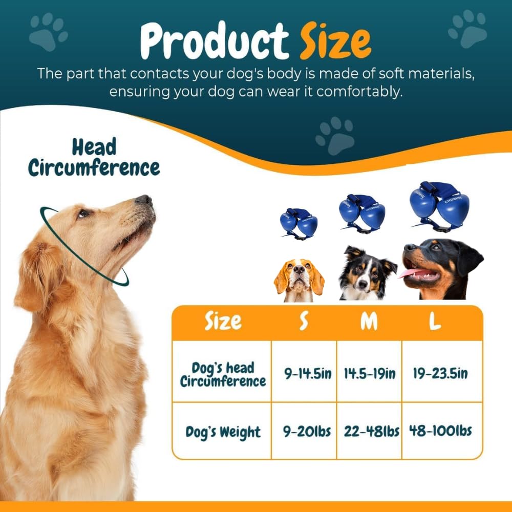 CHOMIN Dog Ear Muffs for Noise Protection, 29dB NRR Dog Earmuffs, Noise Cancelling Headphones for Dogs, Ear Plugs for Hearing Pr