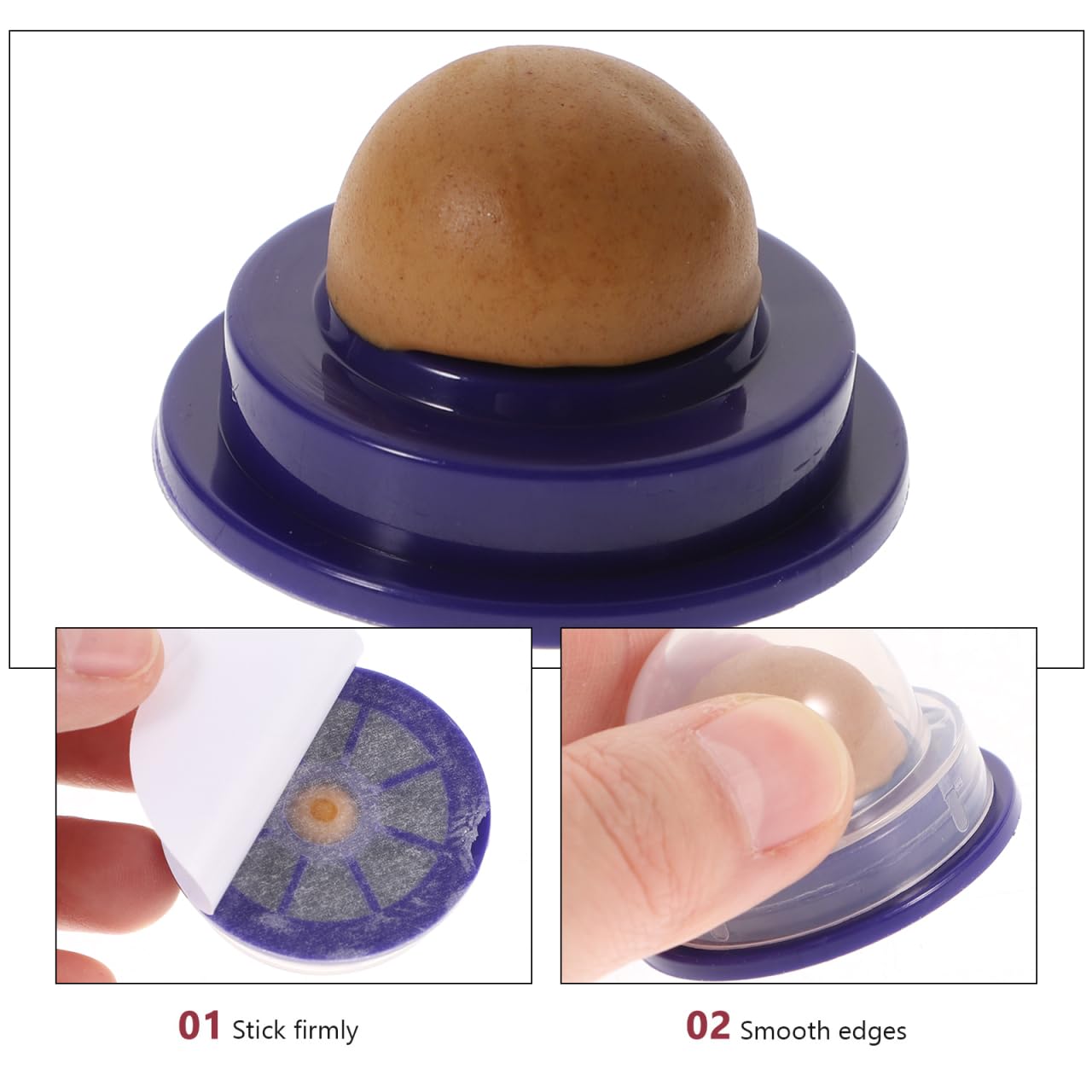 SUPVOX 2Pcs Catnip Sugar Candy Balls for Cats - Edible Cat Snacks, Kitten Treats, Helps Digestion, Playful Energy Balls with Dee