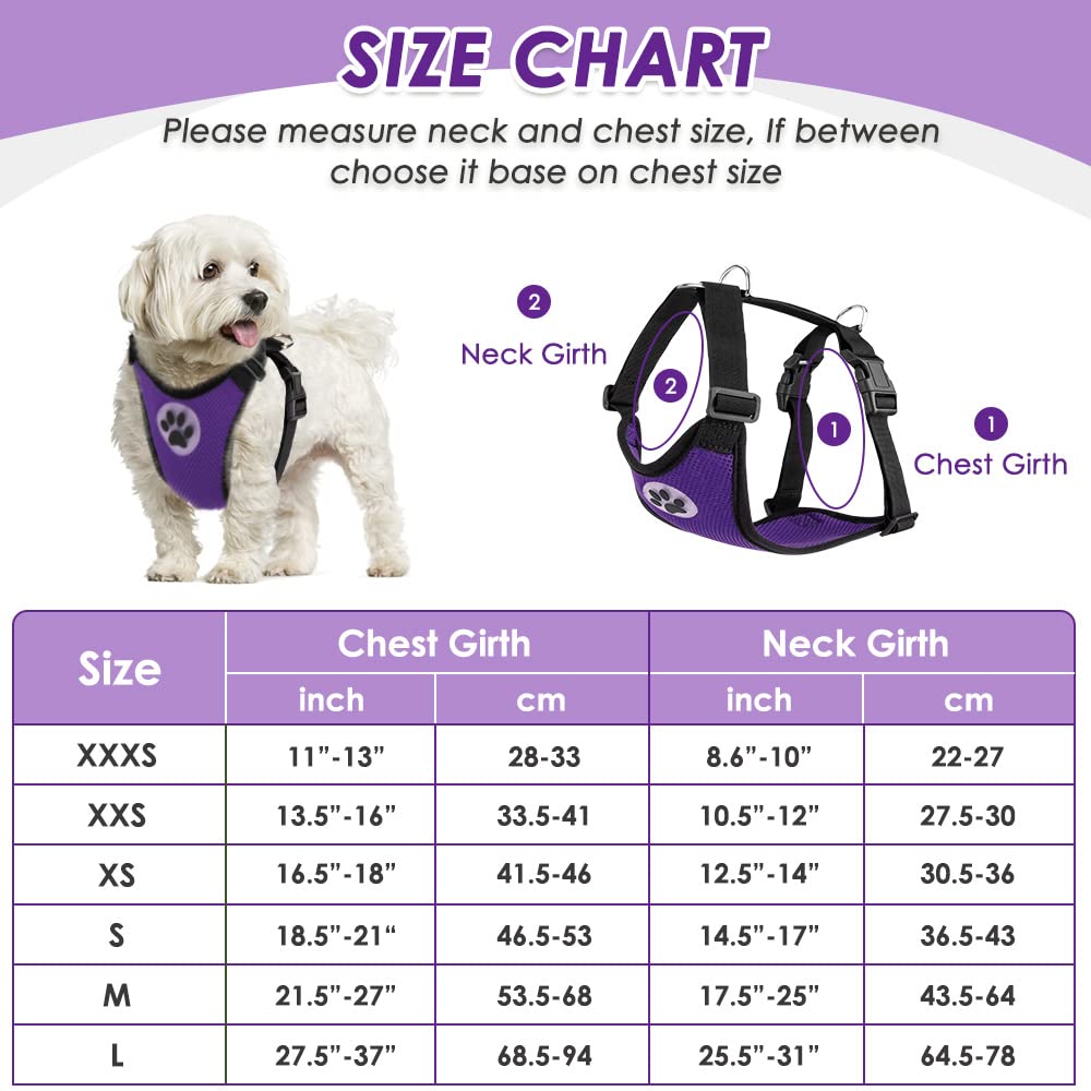 Lukovee Dog Safety Vest Harness with Seatbelt, Dog car Harness Seat Belt Adjustable Pet Harnesses Double Breathable Mesh Fabric
