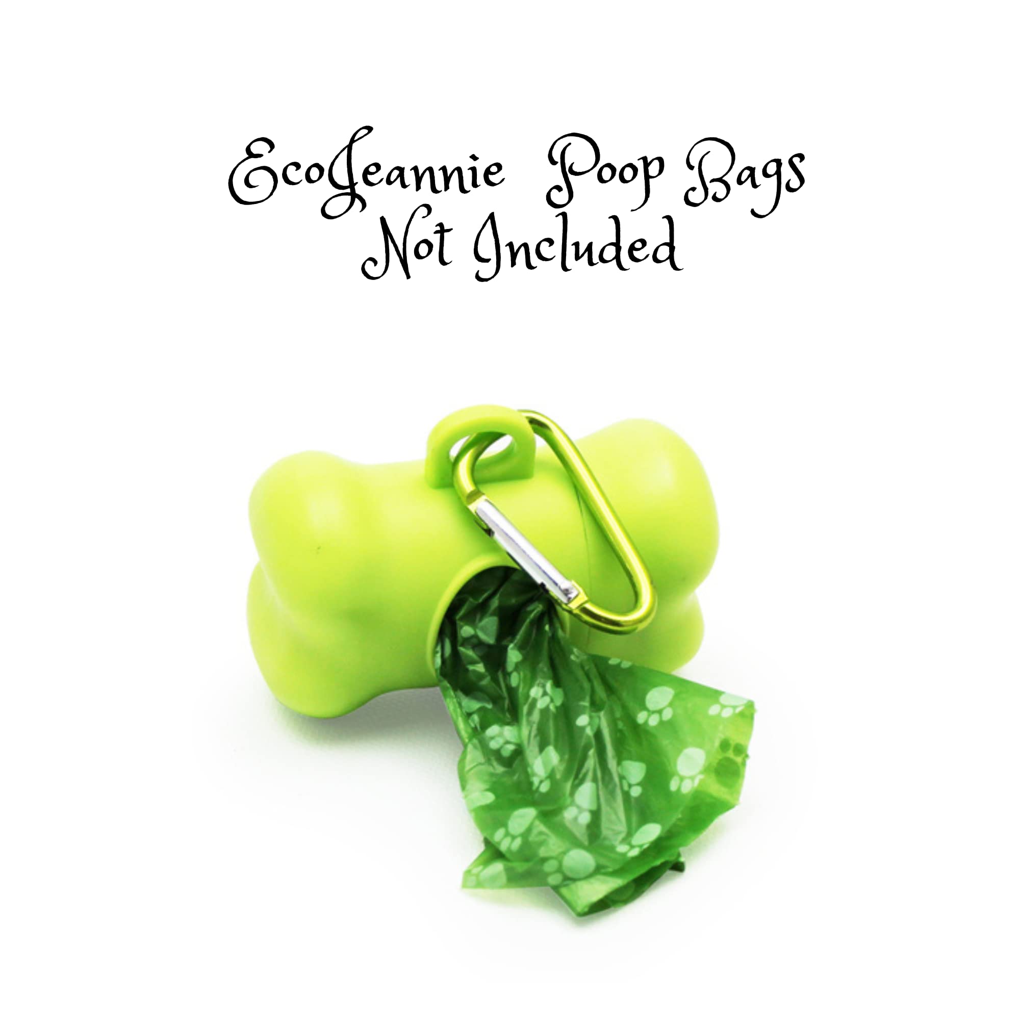 Ecojeannie Dog Poop Bag Dispenser With Stainless Steel Carabiner Clip (Pb0007)- Dog Waste Poopbags Holder With Lavender Sented Poop Bag