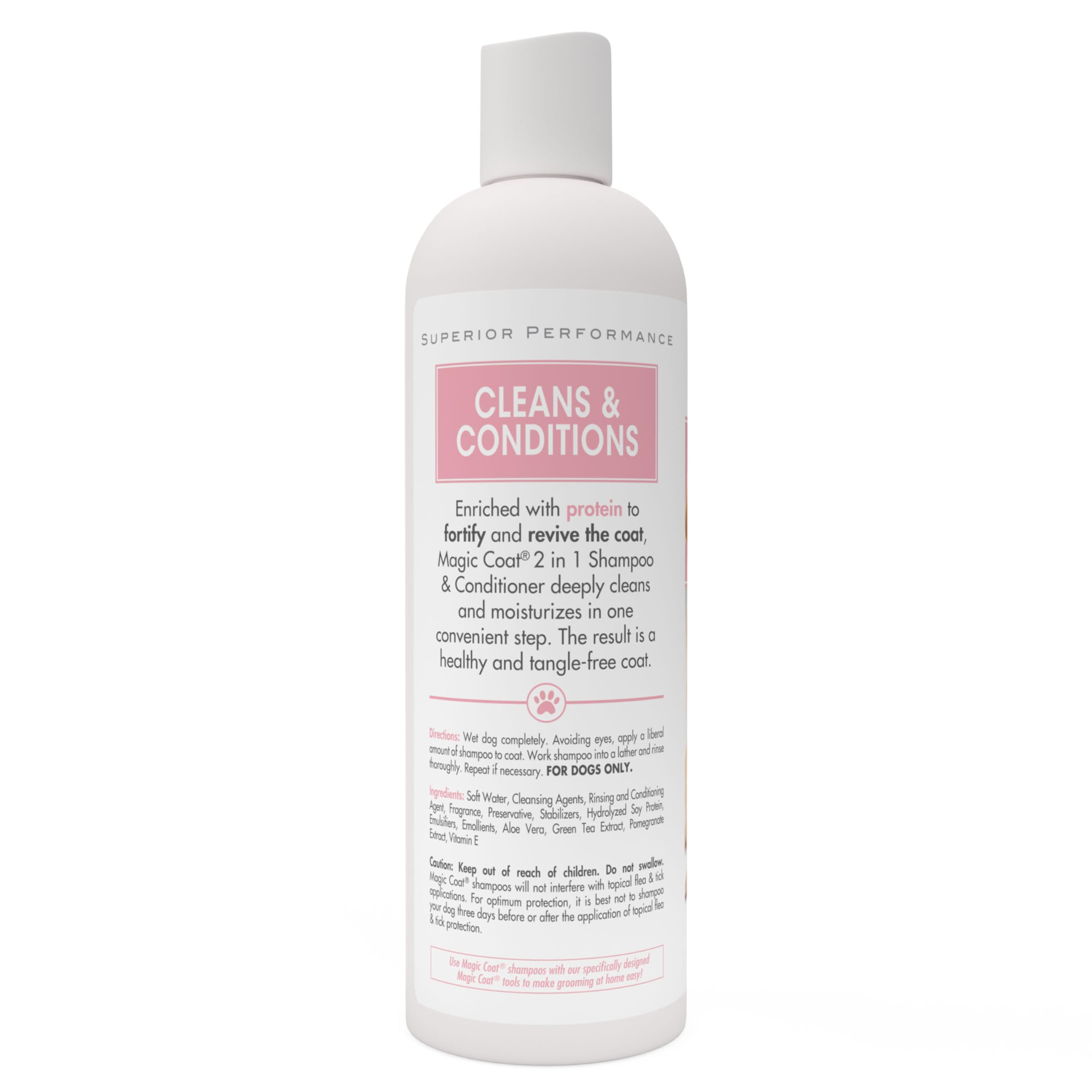 Four Paws Magic Coat Cleans & Conditions Dog 2 In 1 Shampoo And Conditioner Dog 2 In 1 Shampoo & Conditioner 16 Ounces (1 Count)