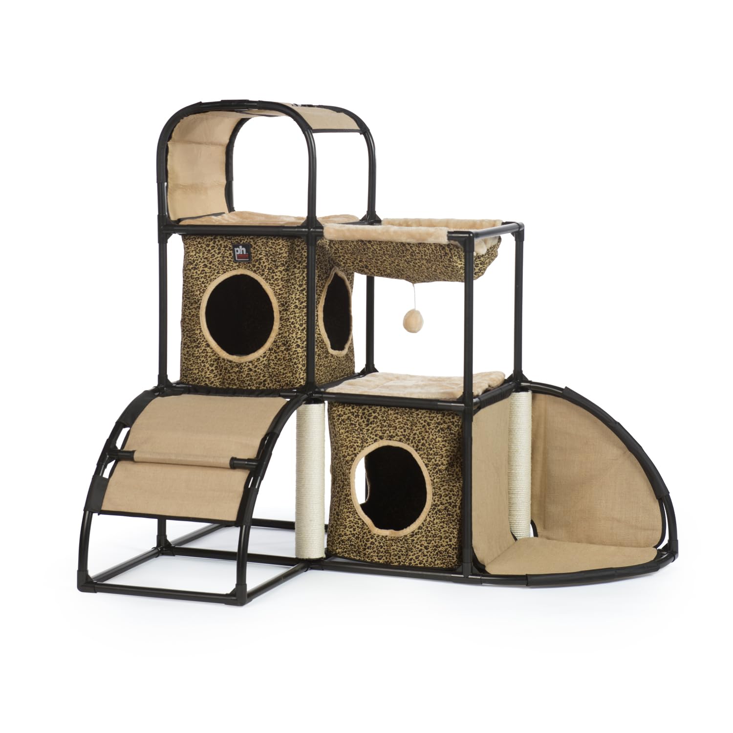 Prevue Pet Products Catville Townhome, Leopard Print, Model 7235, 12.5 LBS