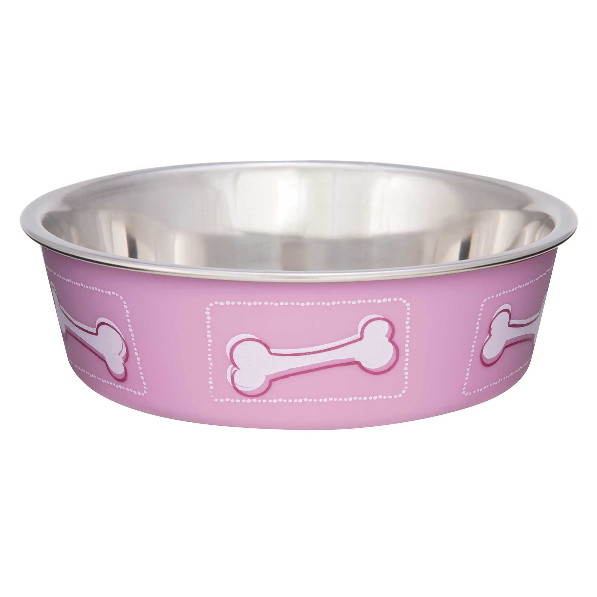 Loving Pets Coastal Bella Bowl For Dogs, Medium, Pink